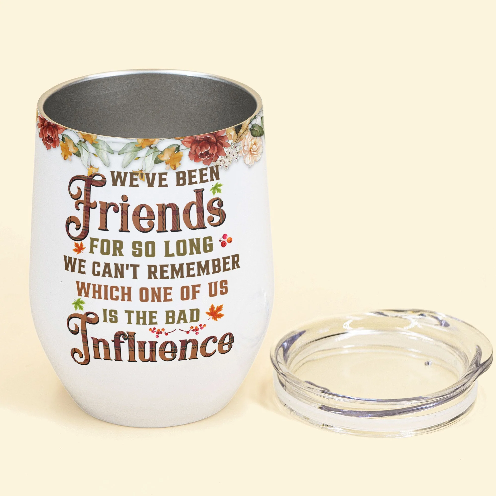 Soul Sisters - We've Been Friends For So Long - Personalized Wine Tumbler - Fall Season, Birthday Gift For Friends, Besties, Sisters - Image 3