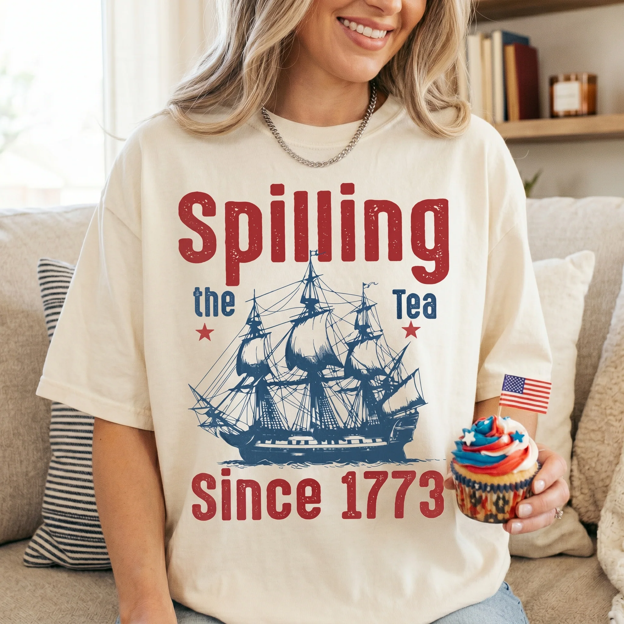 Spilling The Tea Since 1773 - Shirt - Image 4