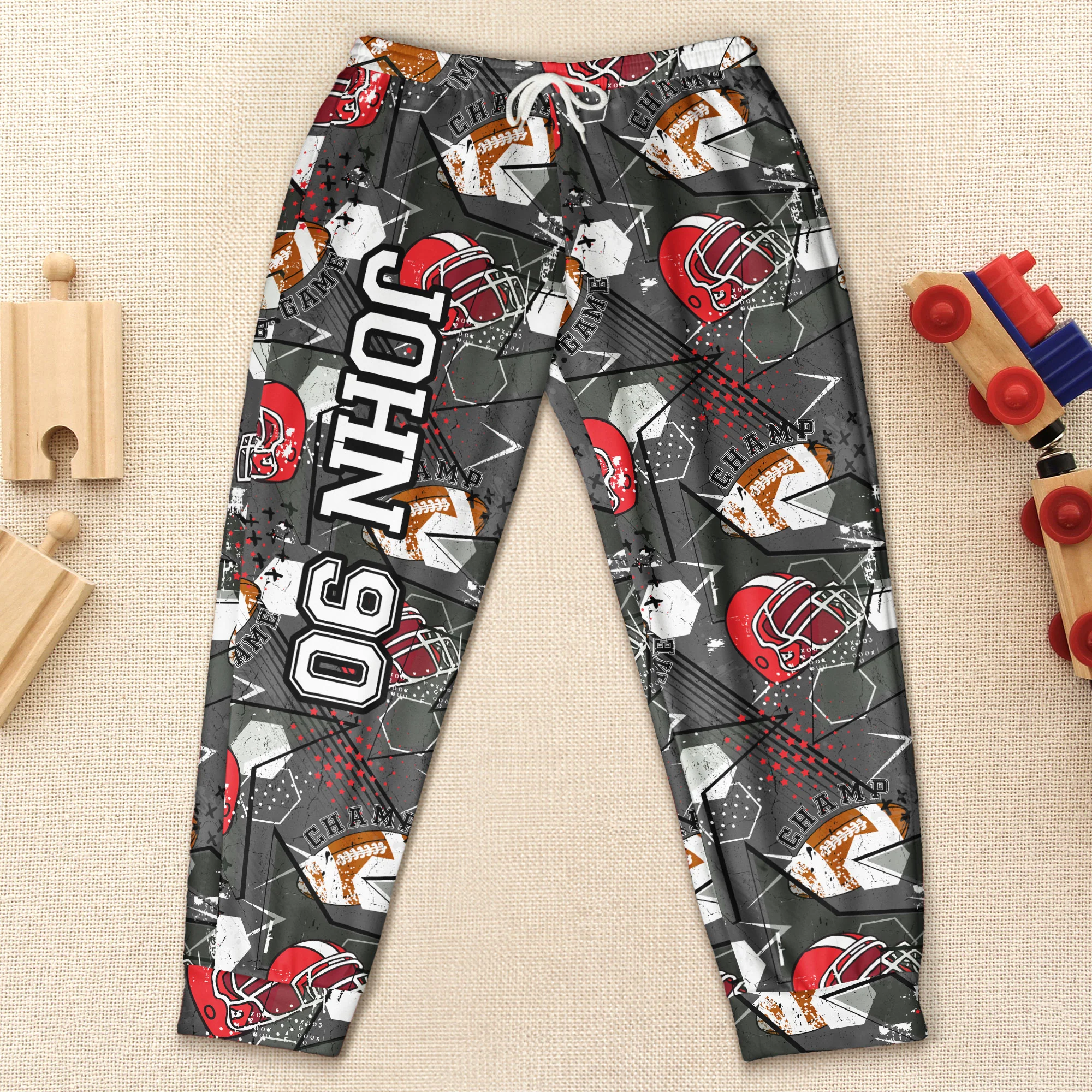 Sport Gifts For Son, Daughter Player Basketball, Baseball - Personalized Sweatpants - Image 4