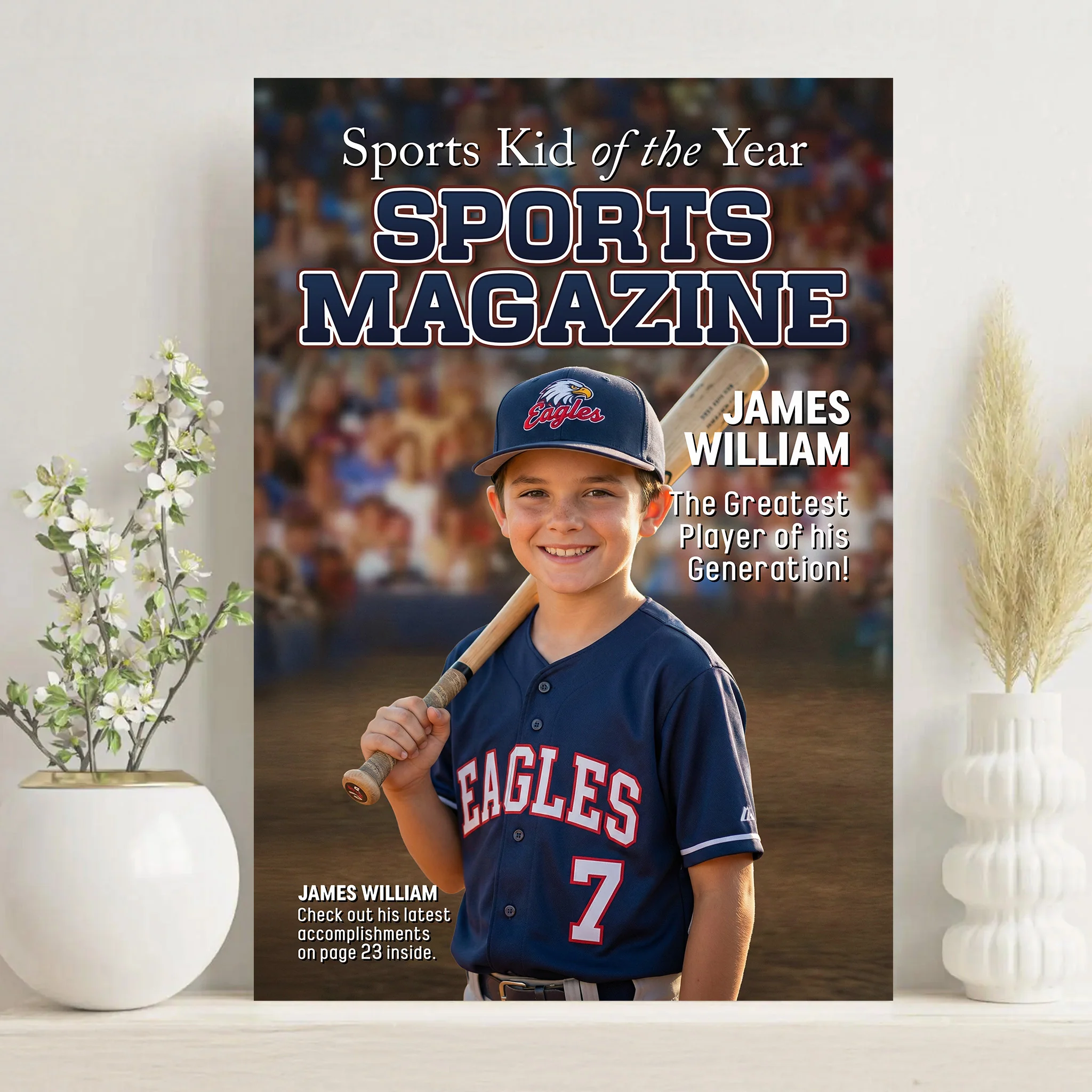 Sport Kid Magazine - Personalized Photo Poster - Image 4