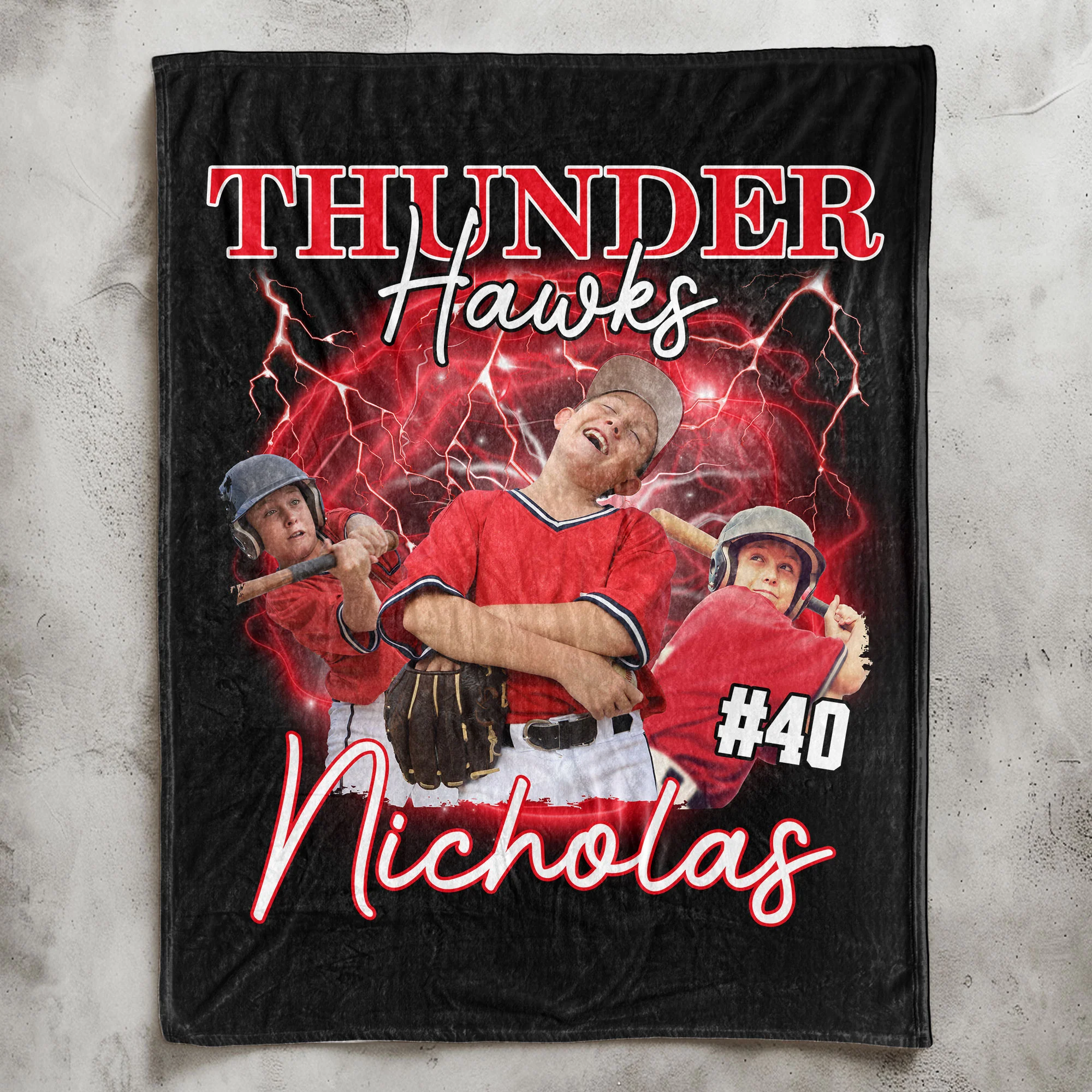 Sport Lovers - Basketball, Football, Baseball, Soccer, Or Softball Boy, Girls - Personalized Photo Blanket - Image 7