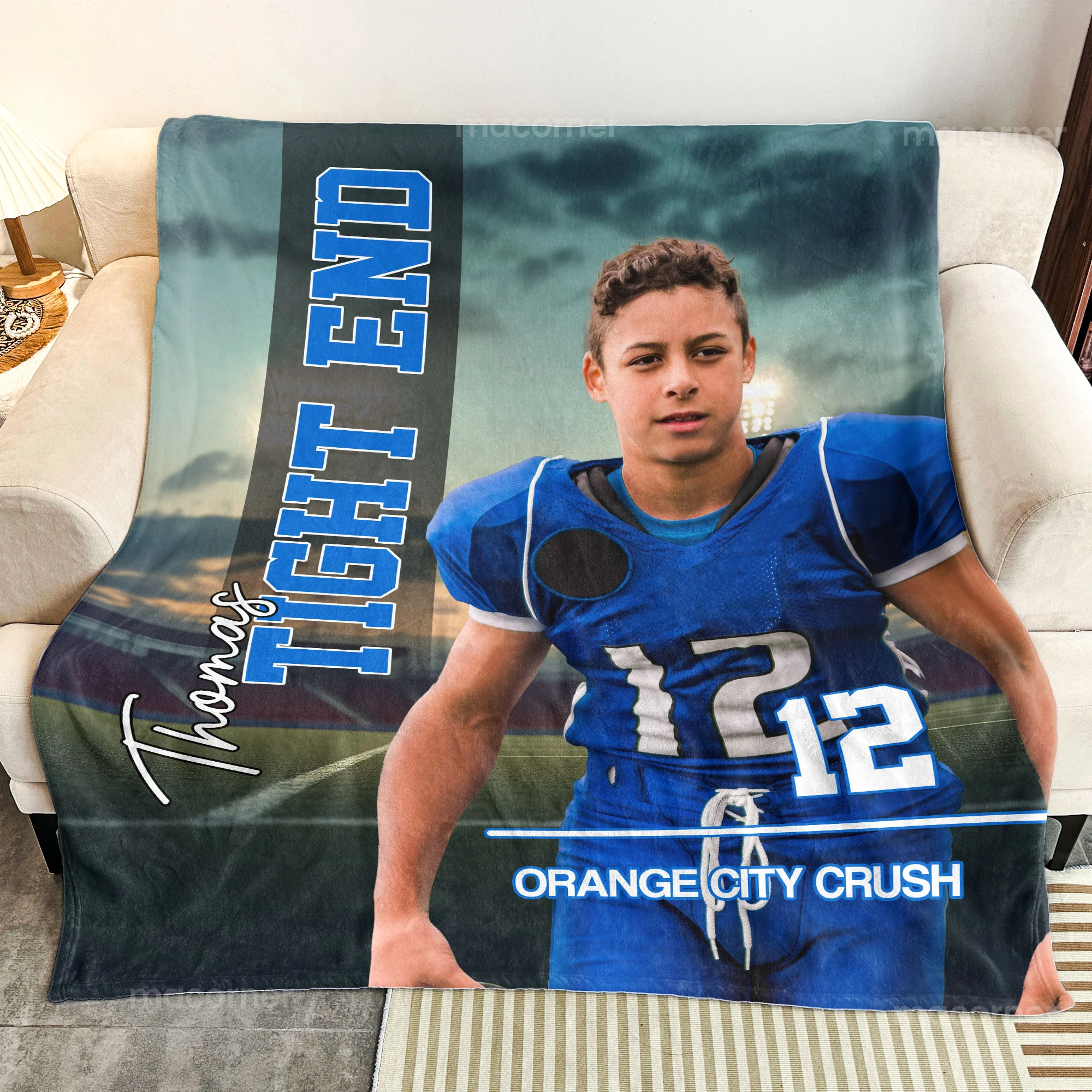 Sport Lovers - Basketball, Football, Baseball, Soccer, Softball Boy, Girls - Personalized Photo Blanket - Image 4