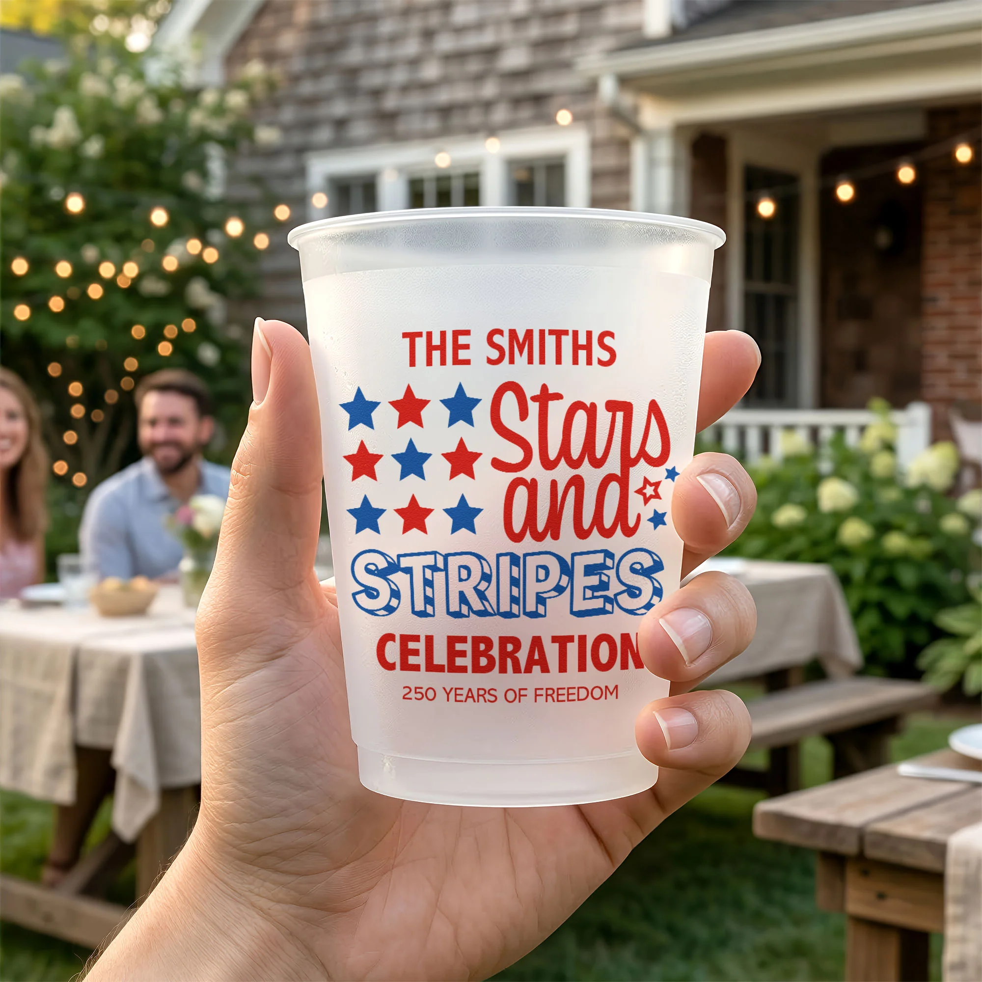 Stars And Stripes Celebration 250 Years Of Freedom - Personalized Cups - Image 3