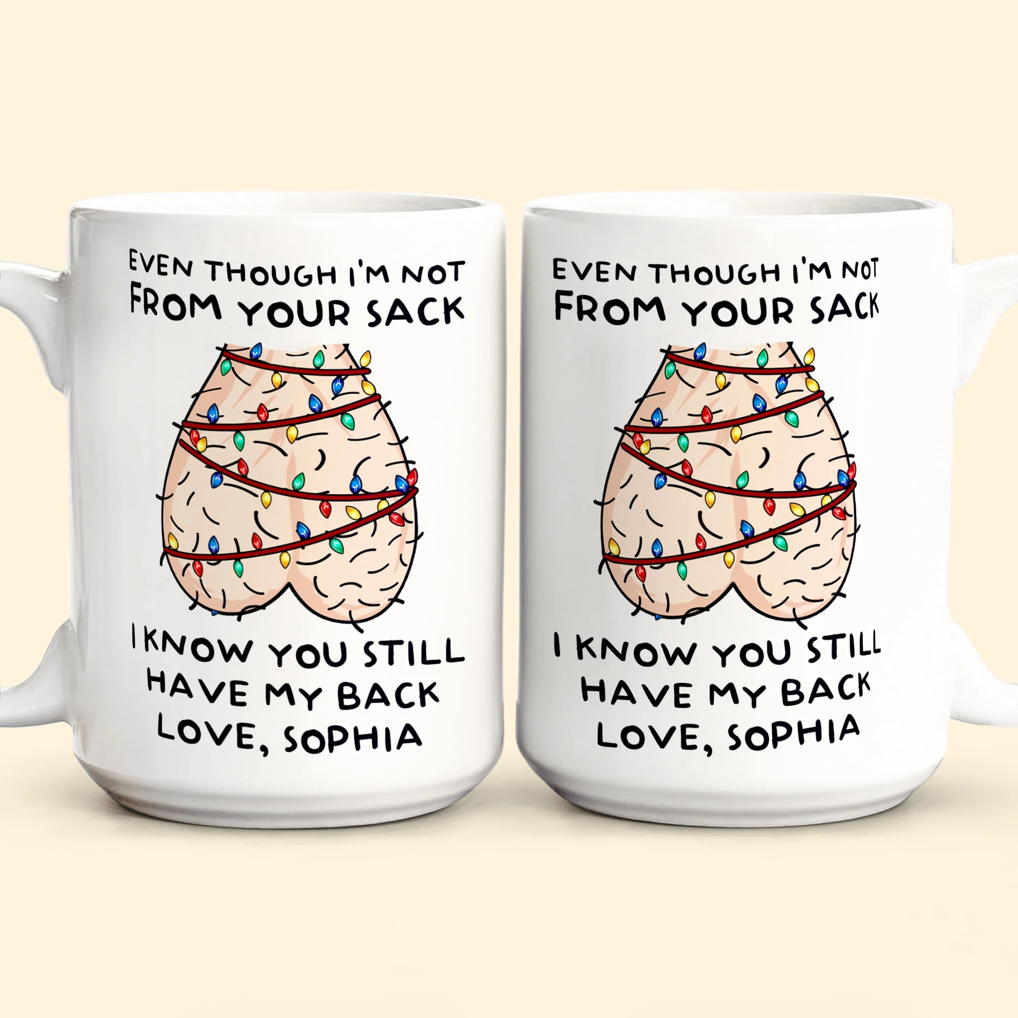 Still Have My Back Step Dad Gift Funny Mug - Personalized Mug - Image 3