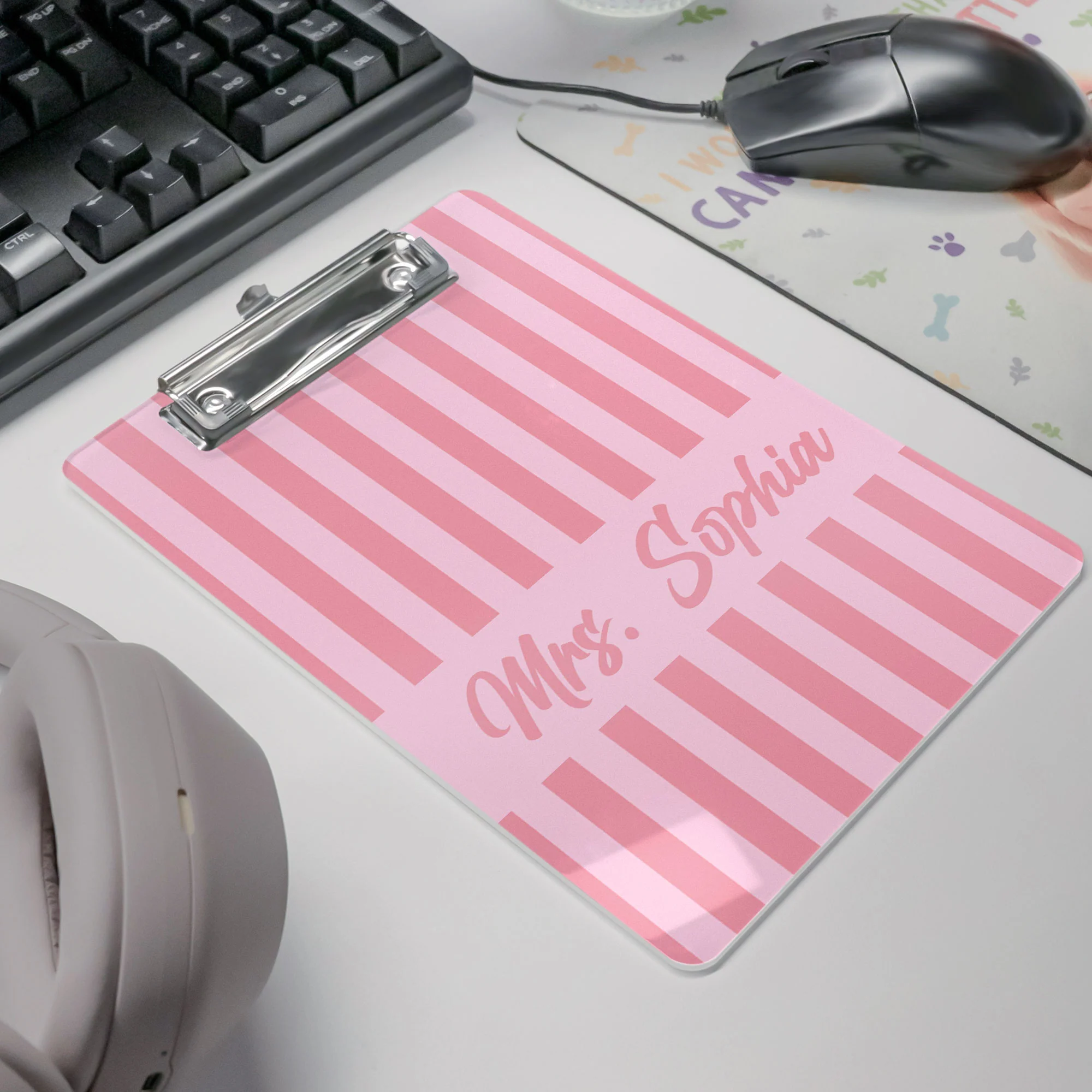 Stripe Custom Teacher Name - Personalized Clipboard - Image 5