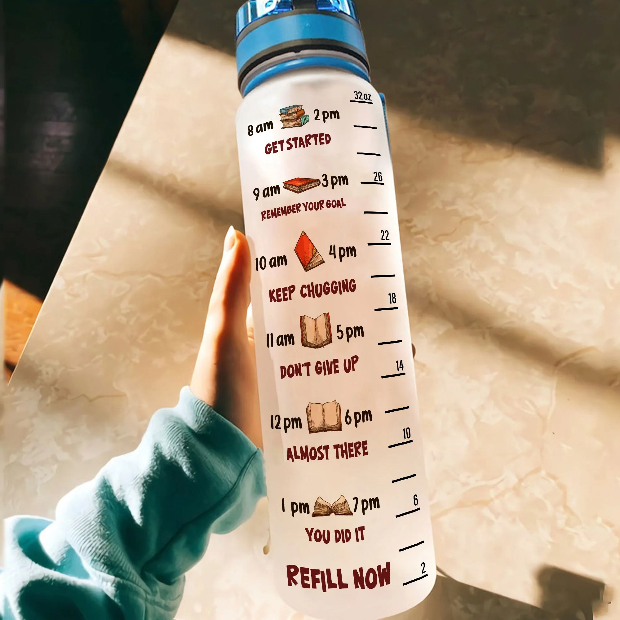 Suck It Up Buttercup  - Personalized Water Tracker Bottle - Image 4