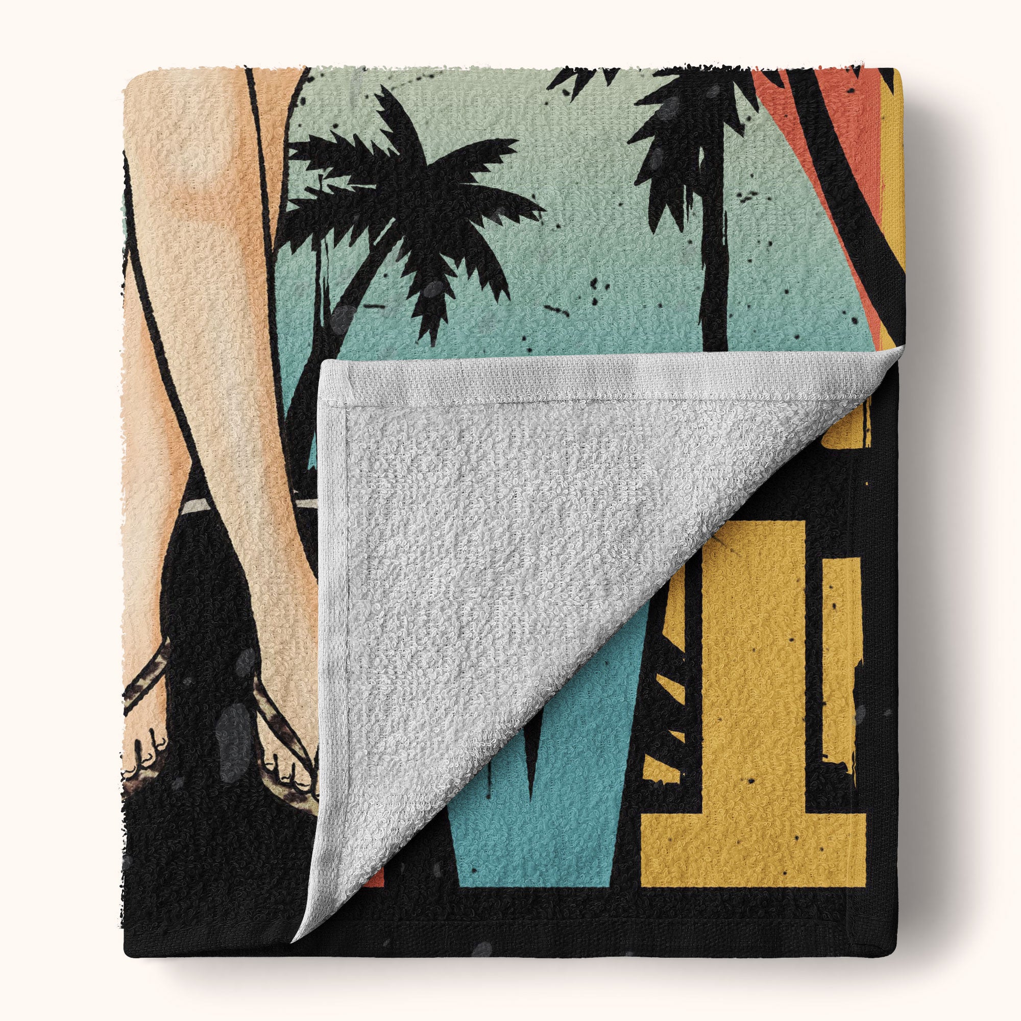 Tanned And Tipsy - Personalized Photo Beach Towel - Image 4