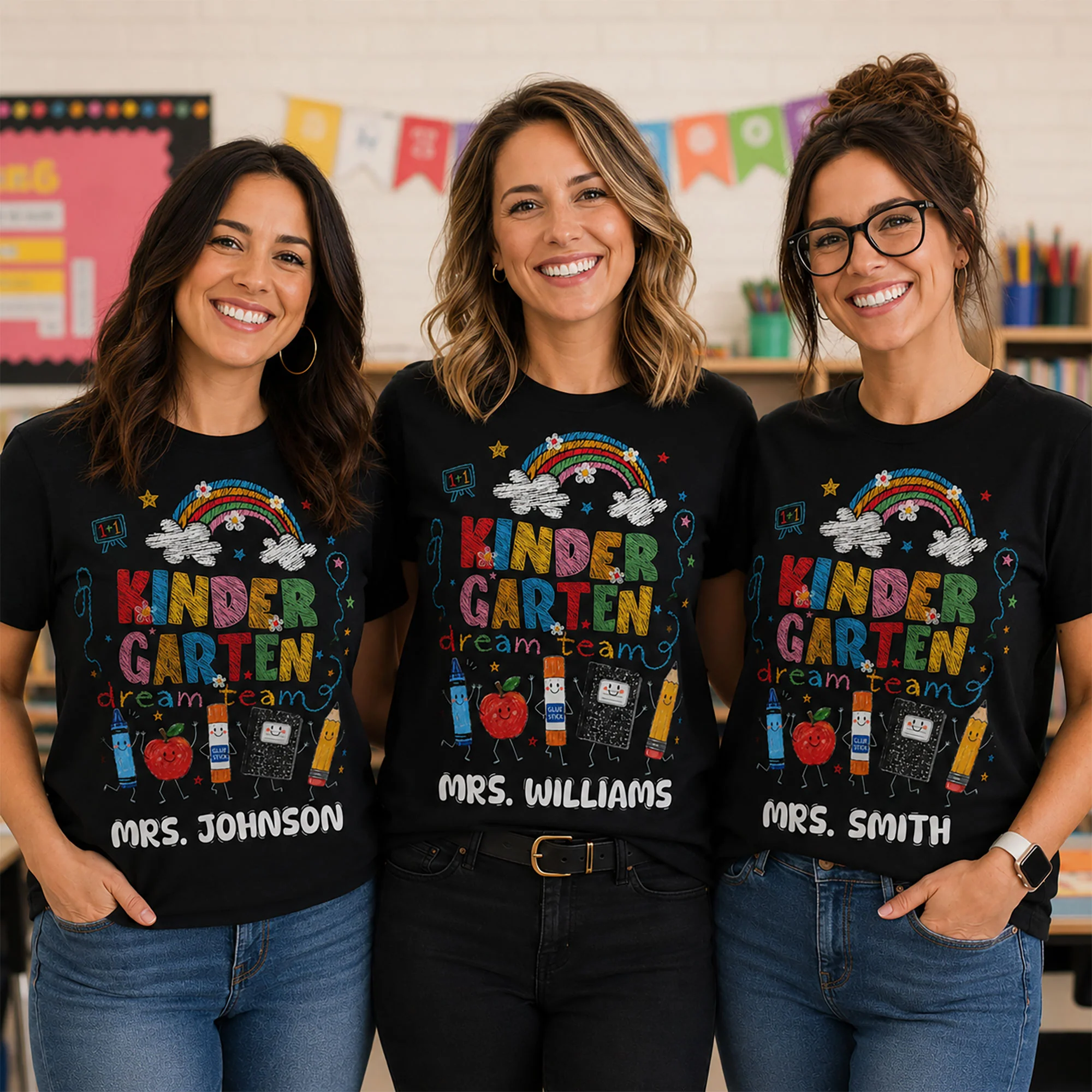 Teacher Dream Team Gift For Teacher Coworker - Personalized Shirt