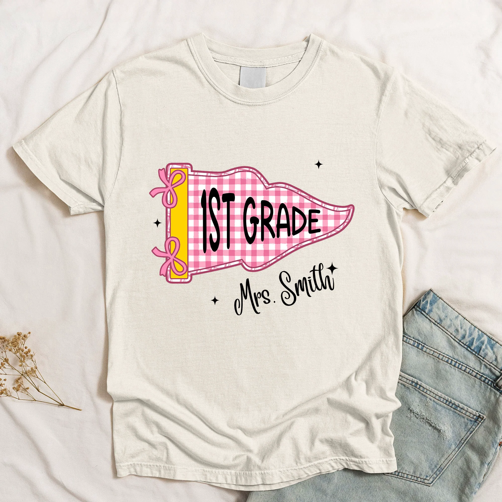 Teacher Team Pennant Flag - Personalized Shirt - Image 4