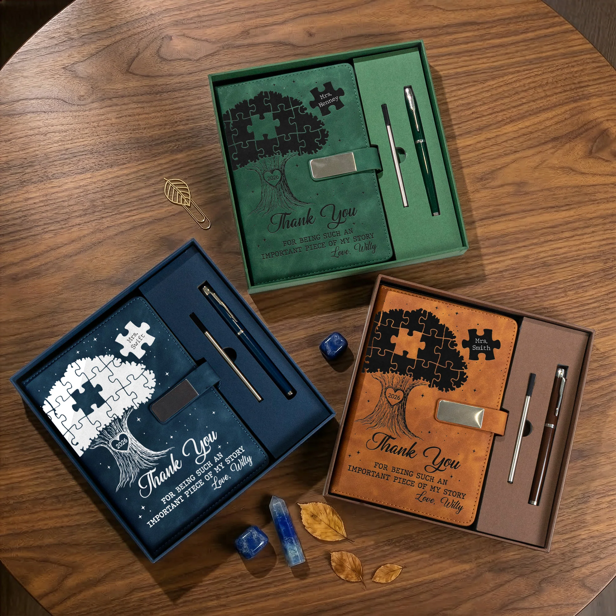 Teacher Thank You Gift - Personalized Notebook Set - Image 2