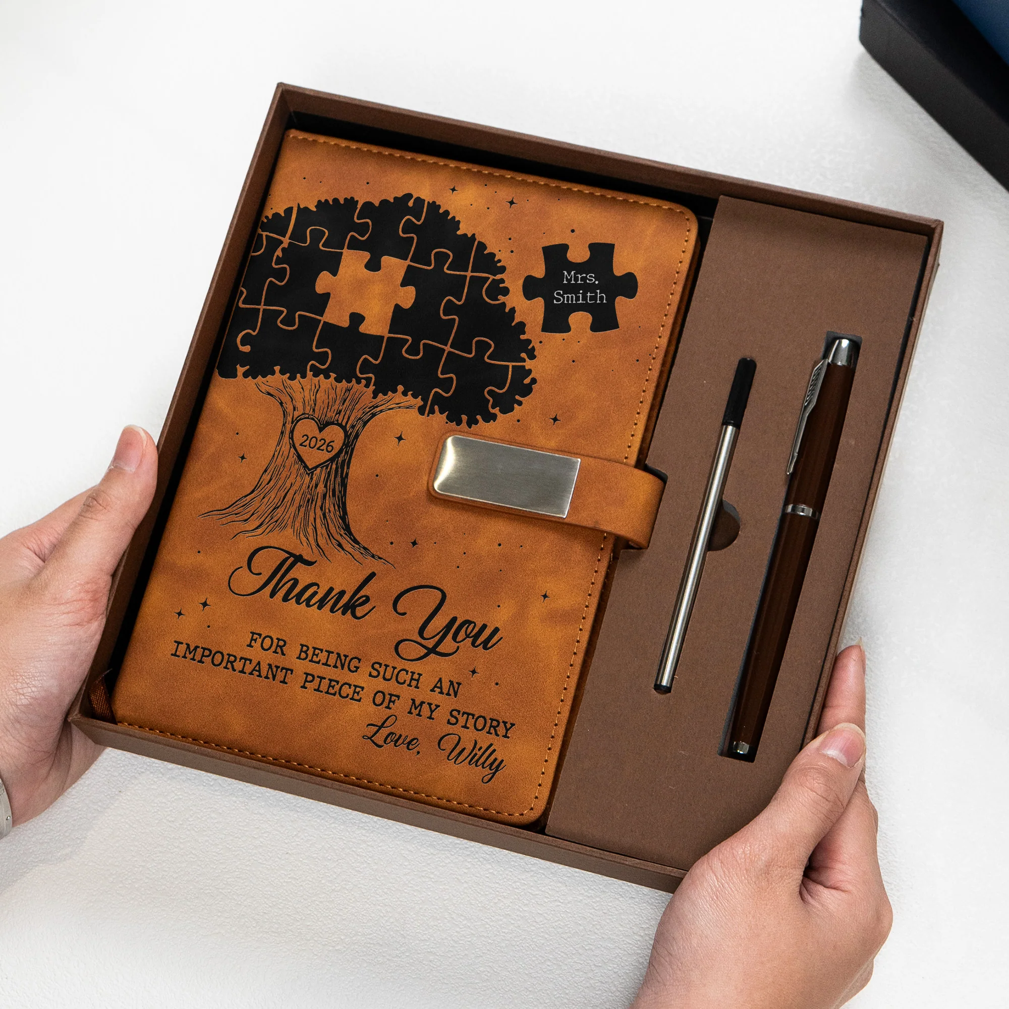 Teacher Thank You Gift - Personalized Notebook Set - Image 3