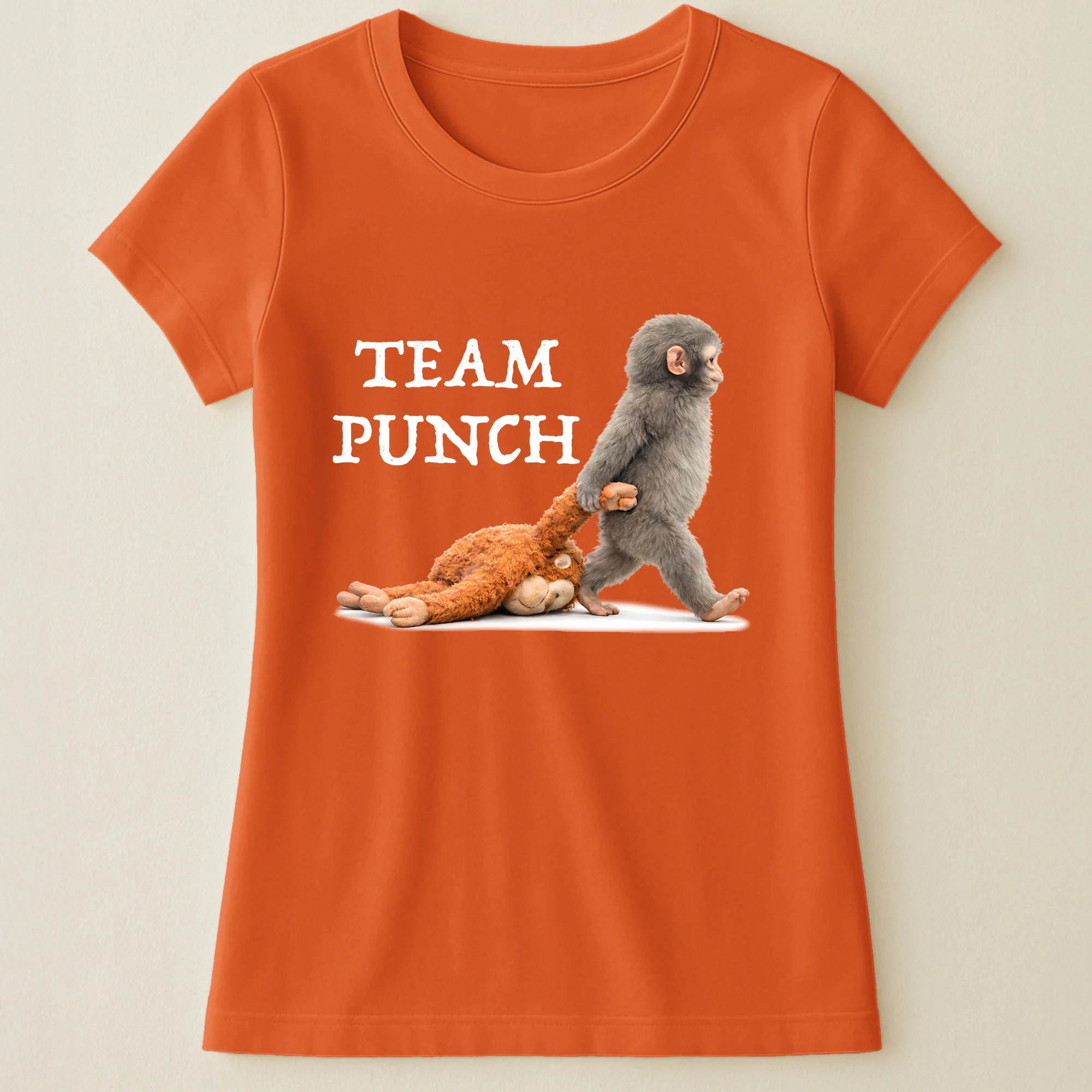 Team Punch Baby Monkey Punch - Support Animal, Peace Lovers - Shirt - Image 15