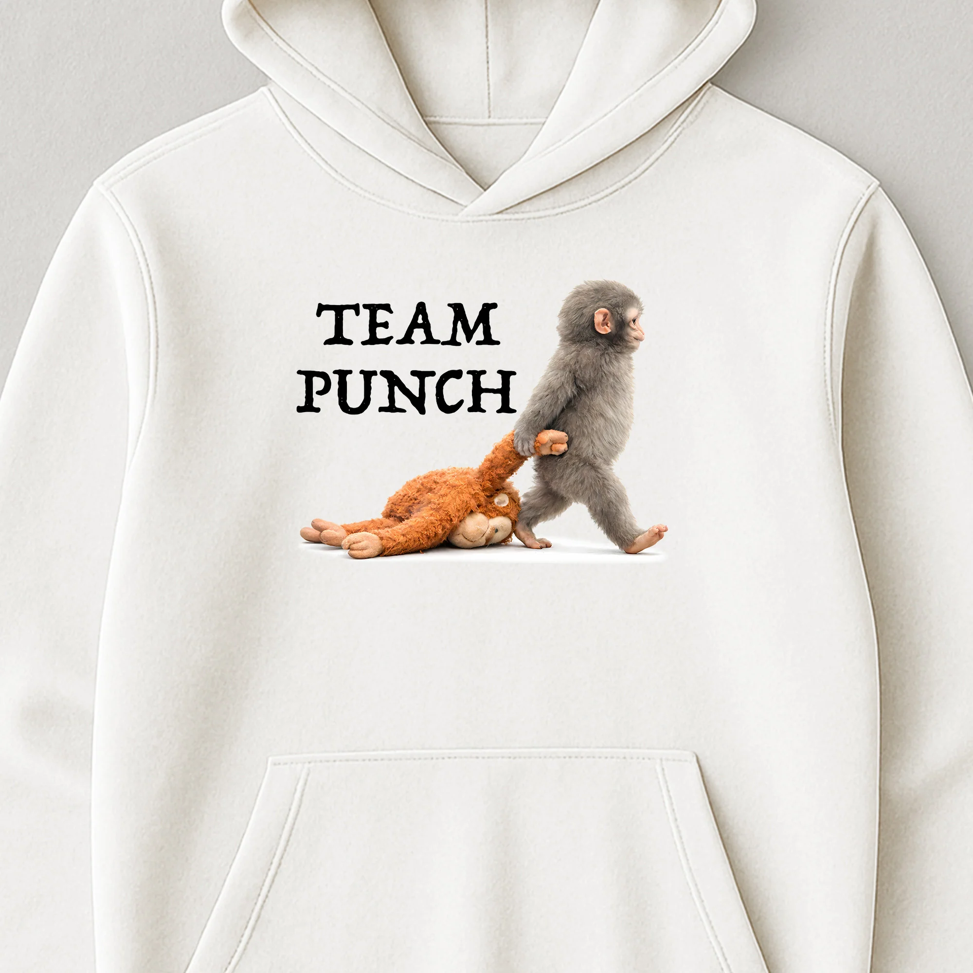Team Punch Baby Monkey Punch - Support Animal, Peace Lovers - Shirt - Image 29