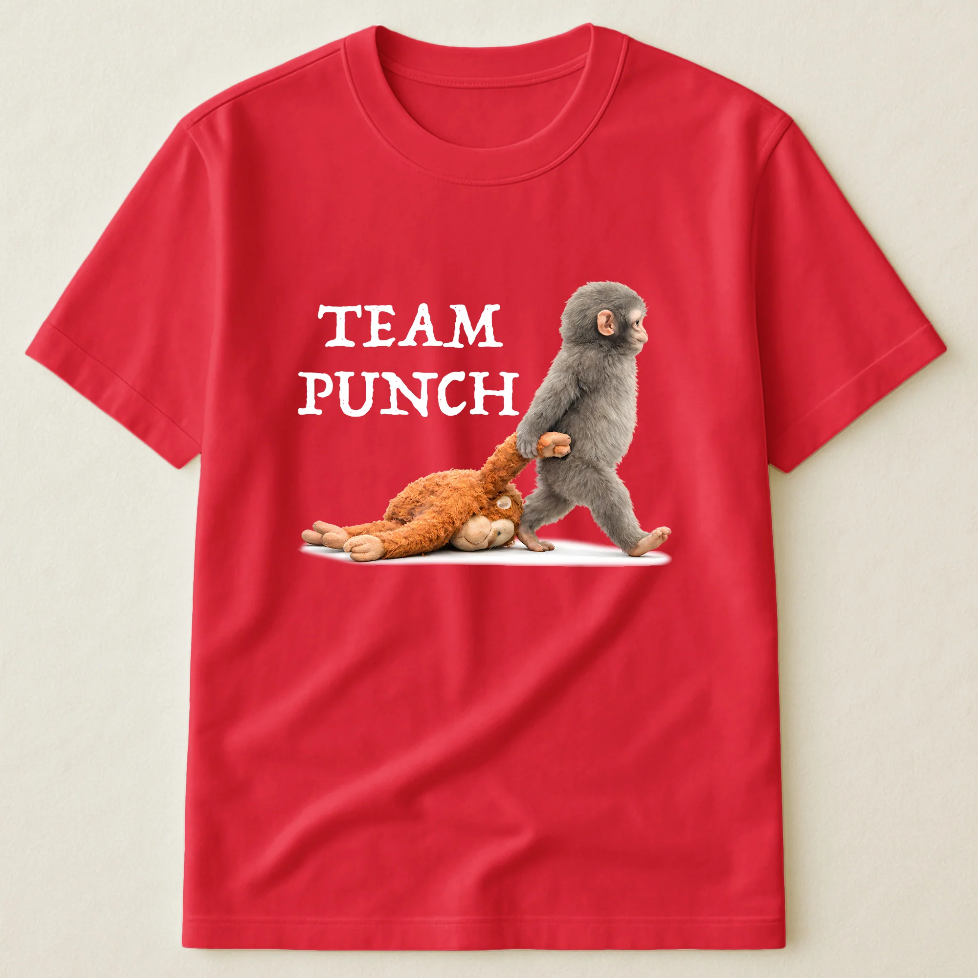 Team Punch Baby Monkey Punch - Support Animal, Peace Lovers - Shirt - Image 6