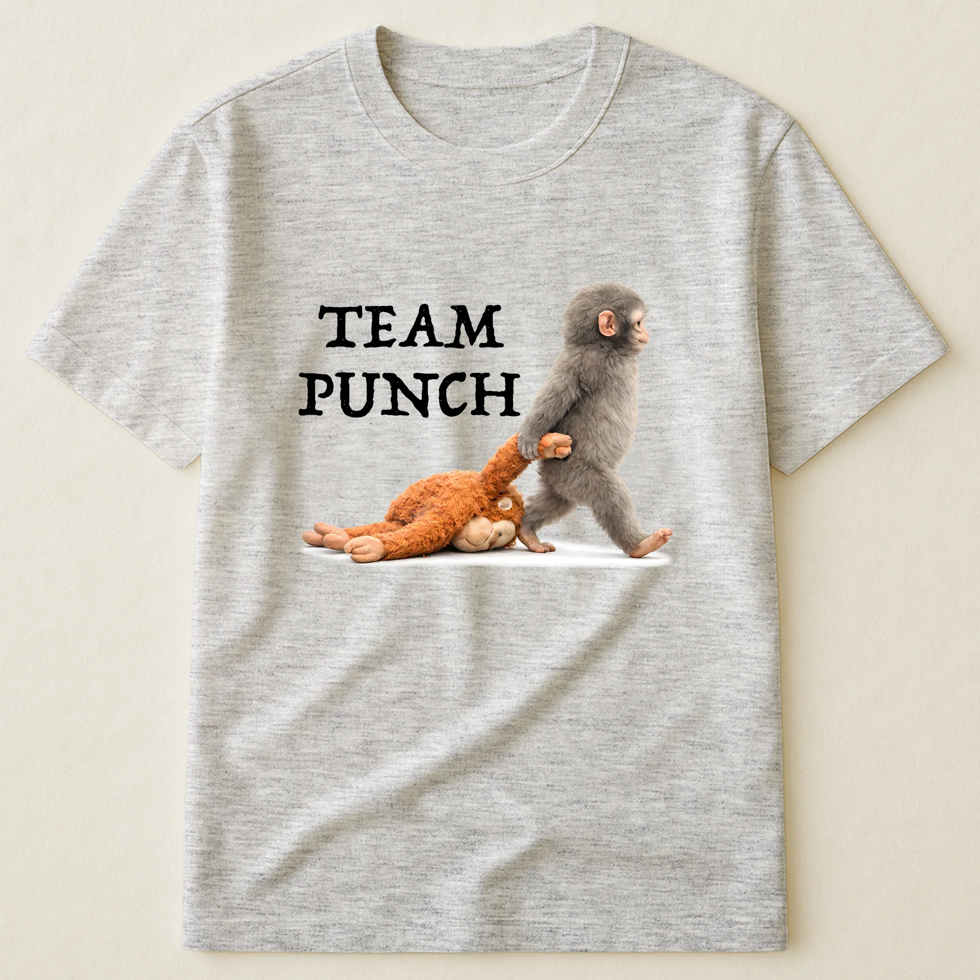 Team Punch Baby Monkey Punch - Support Animal, Peace Lovers - Shirt - Image 7