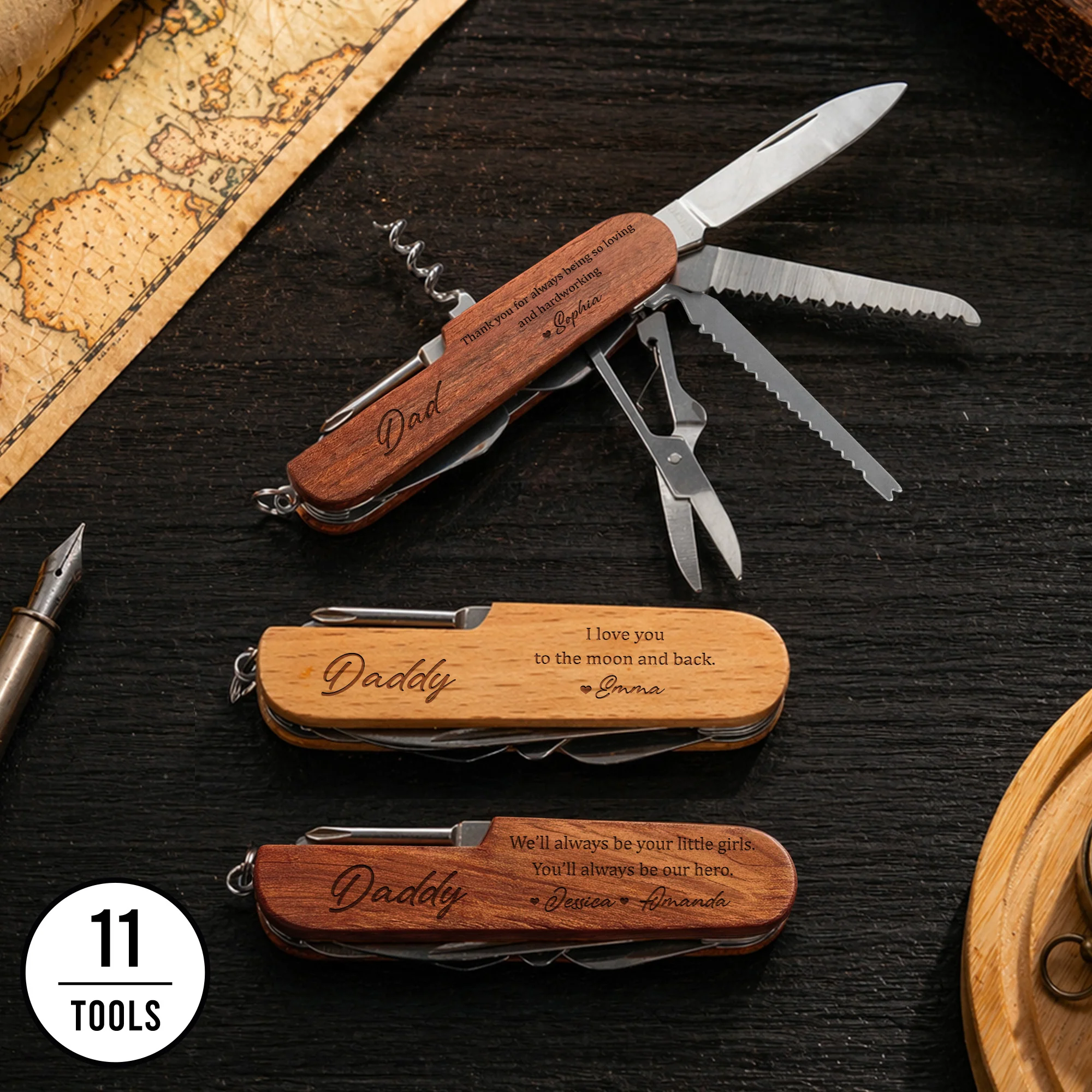 Thank You Dad, Father's Day Gift - Personalized Multi Tool Knife