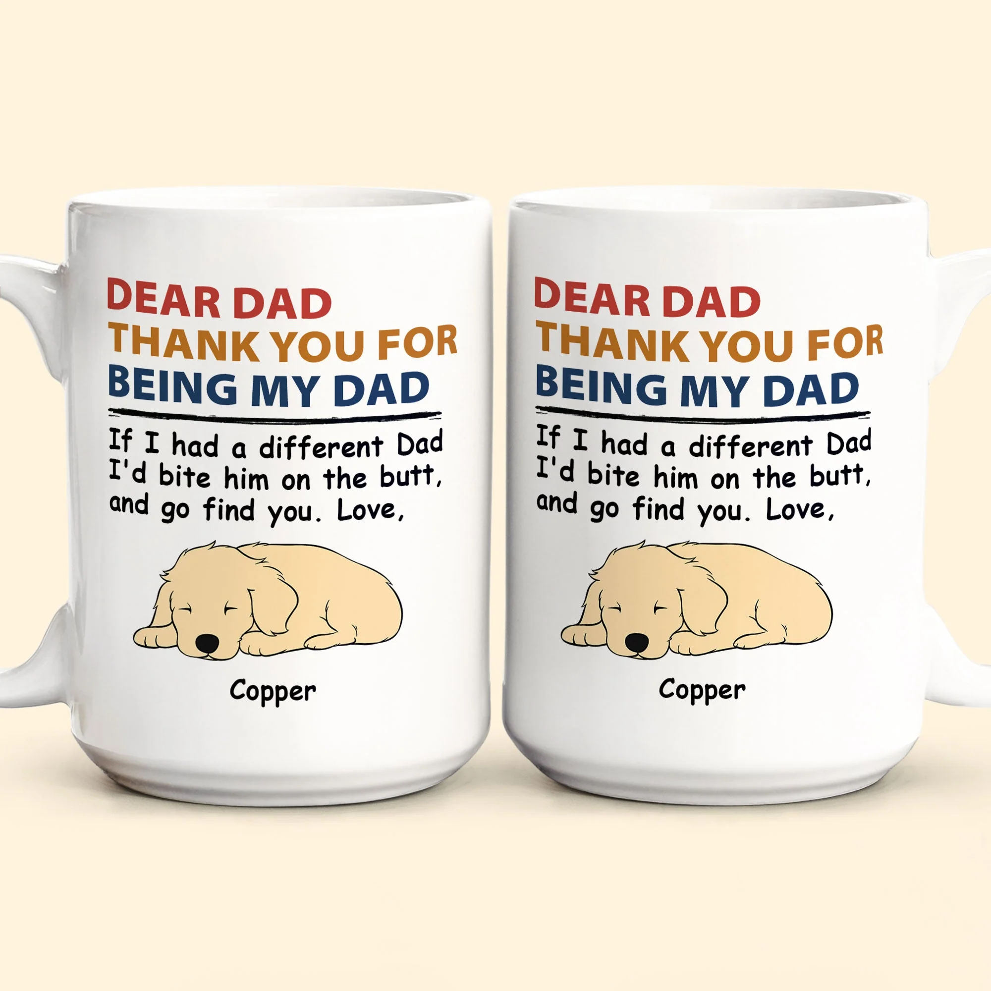 Thank You For Being Our Mom Our Dad - Personalized Mug - Image 5
