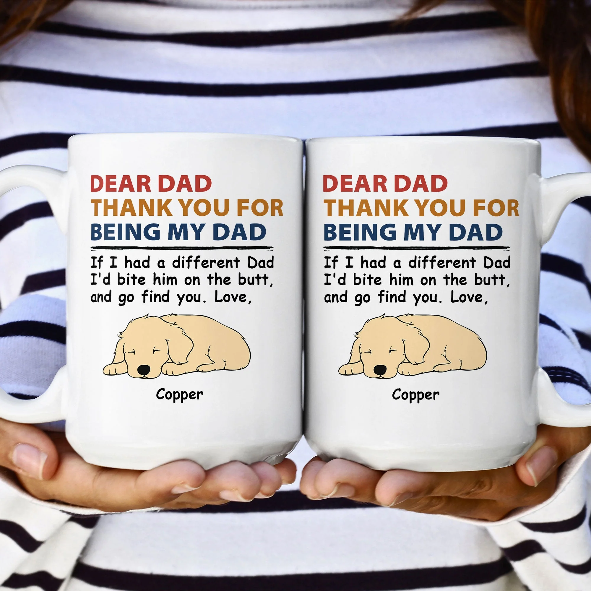 Thank You For Being Our Mom Our Dad - Personalized Mug - Image 6