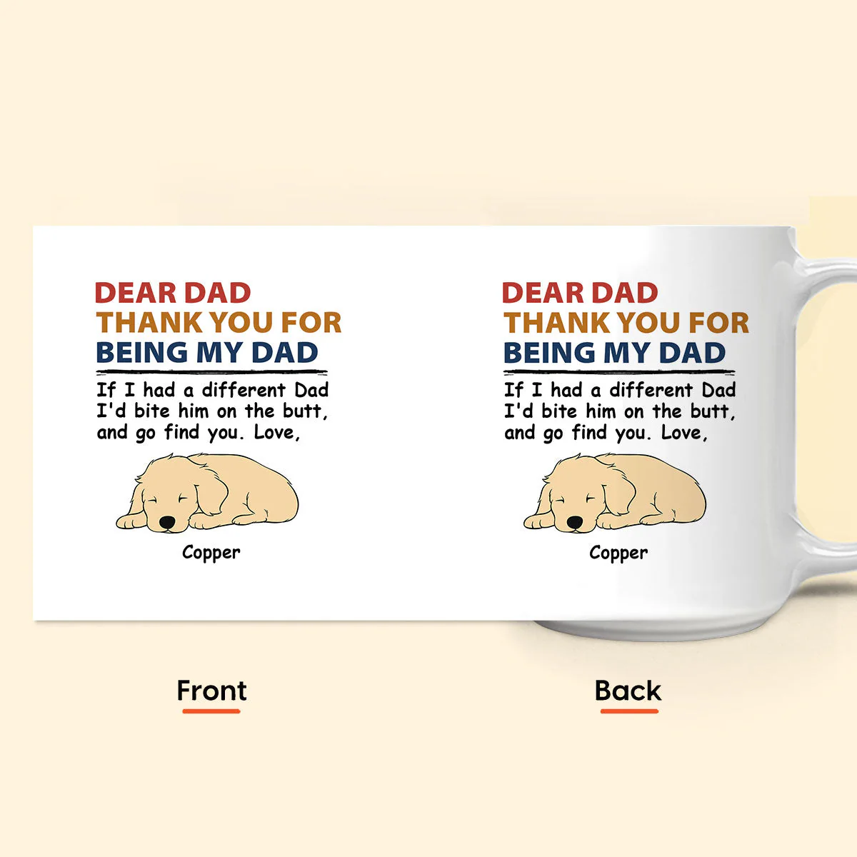 Thank You For Being Our Mom Our Dad - Personalized Mug - Image 8