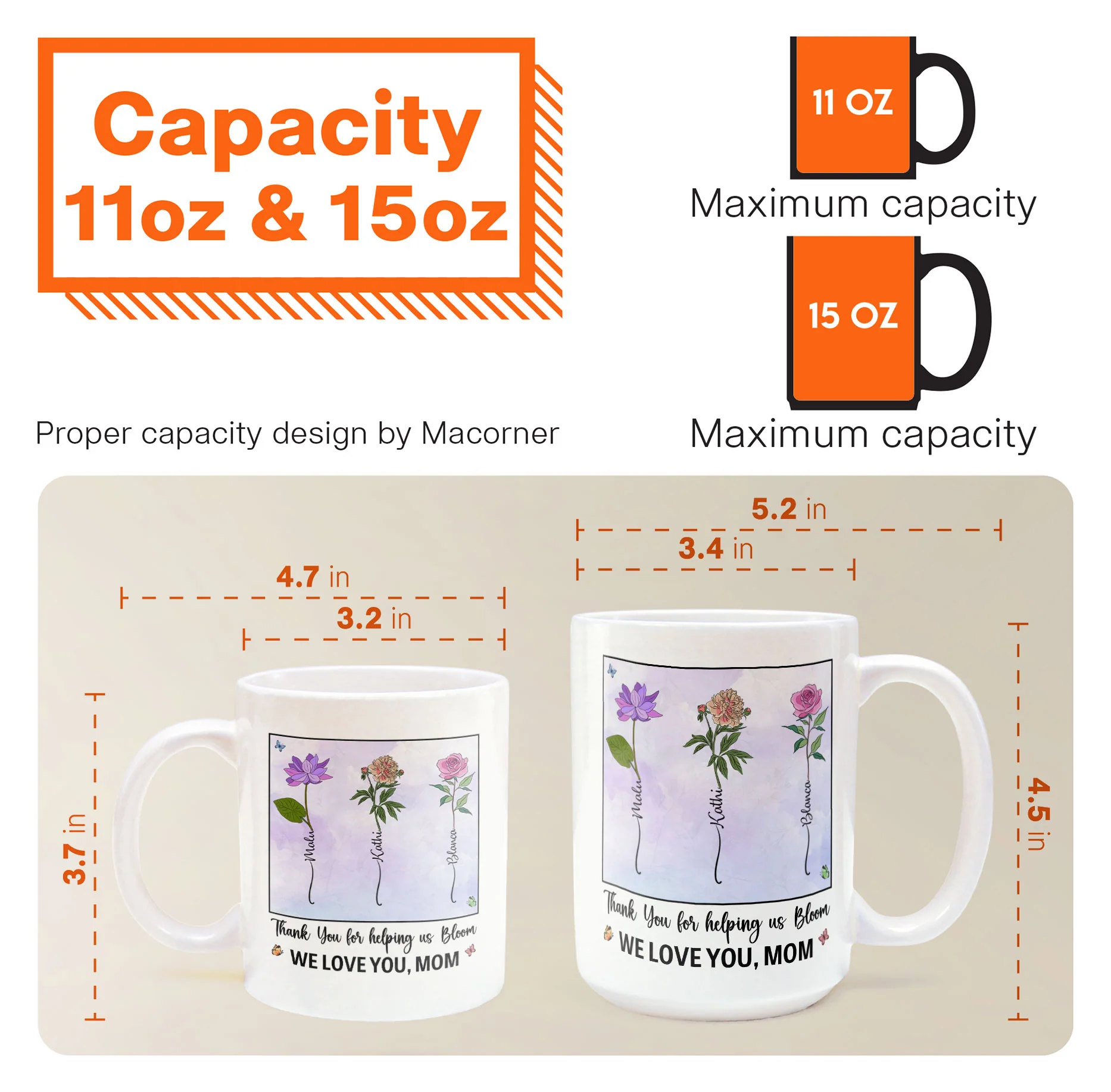 Thank You For Helping Us Bloom - Personalized Mug - Image 8