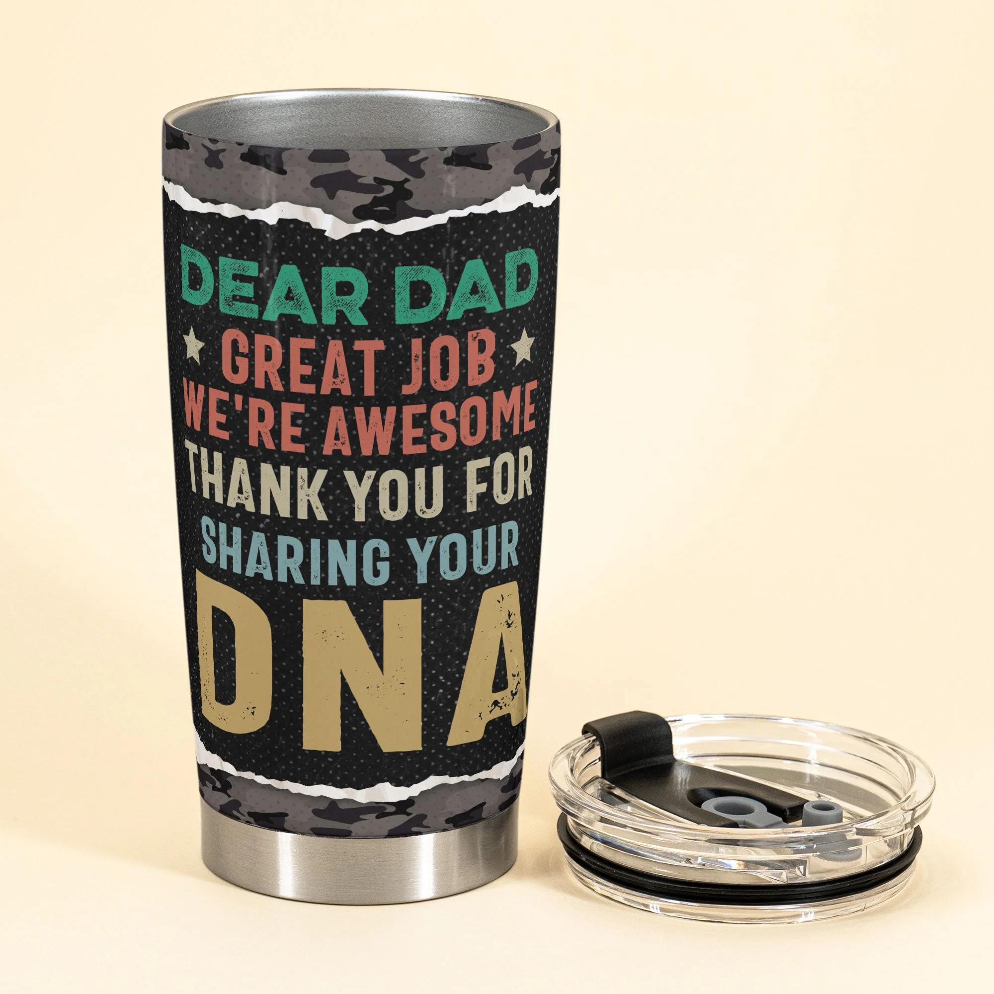 Thank You For Sharing Your DNA - Personalized Tumbler Cup - Birthday, Funny Gift For Mom & Dad - Image 3