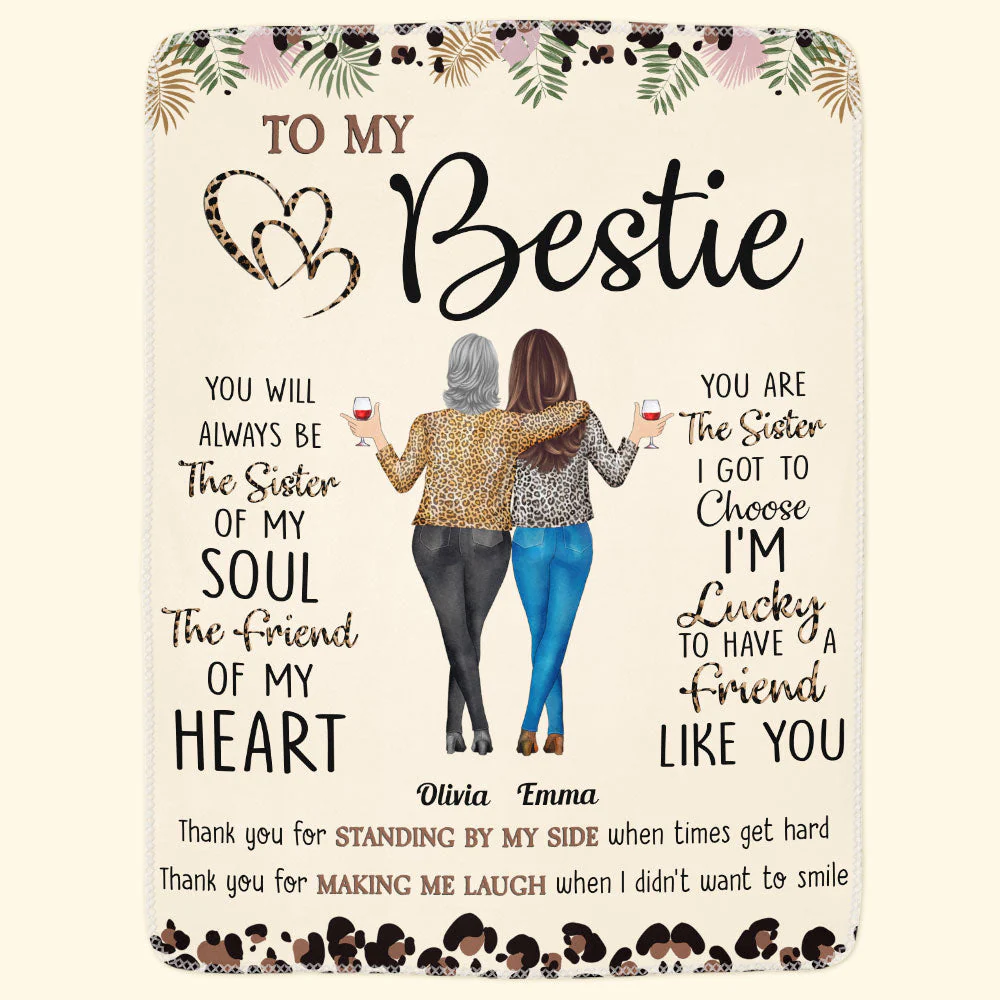 Thank You For Standing By My Side Friendship - Personalized Friend Blanket - Gift For Friend - Image 4