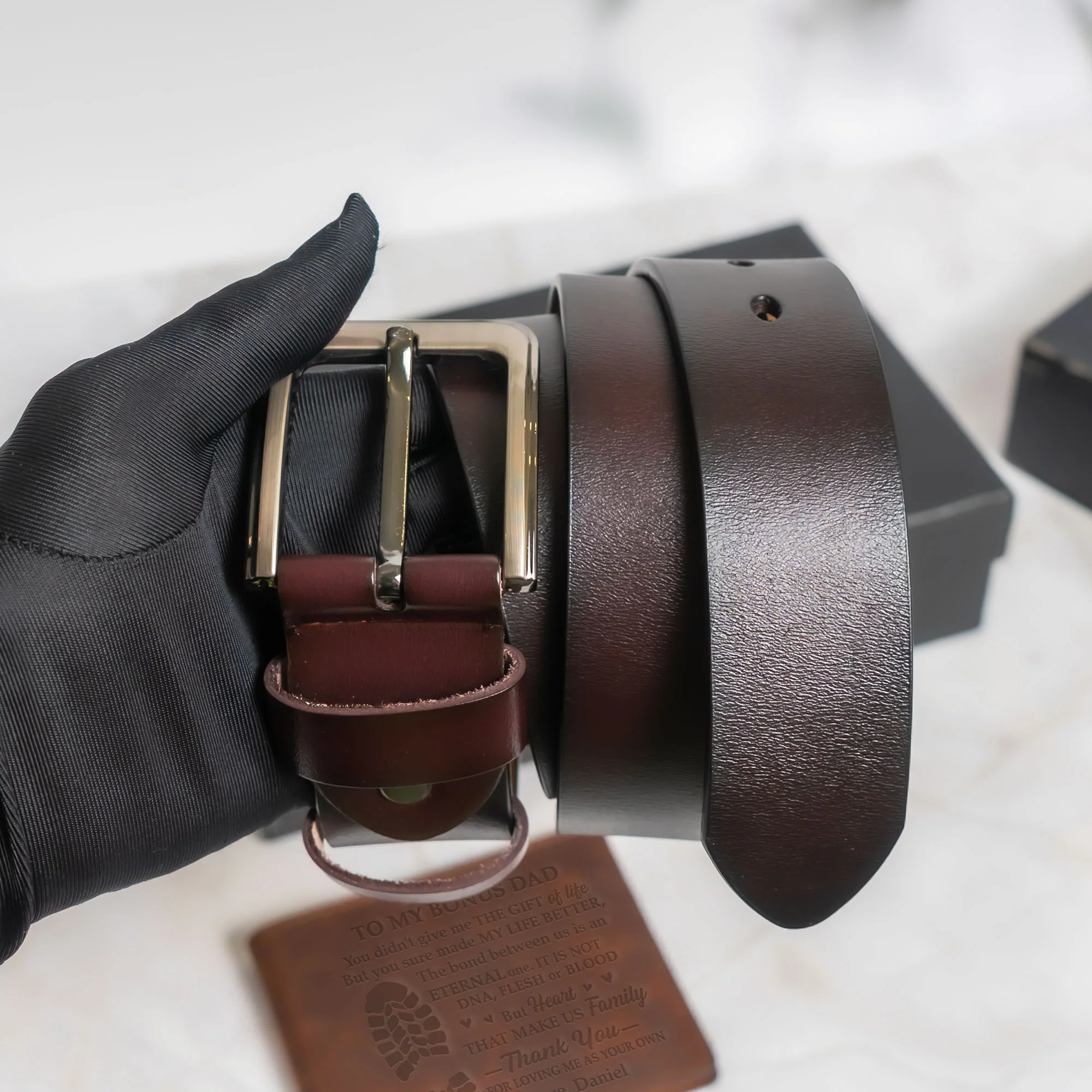 Thank You For Stepping Up, Dad - Father's Day Leather Gift Box Set - Image 5