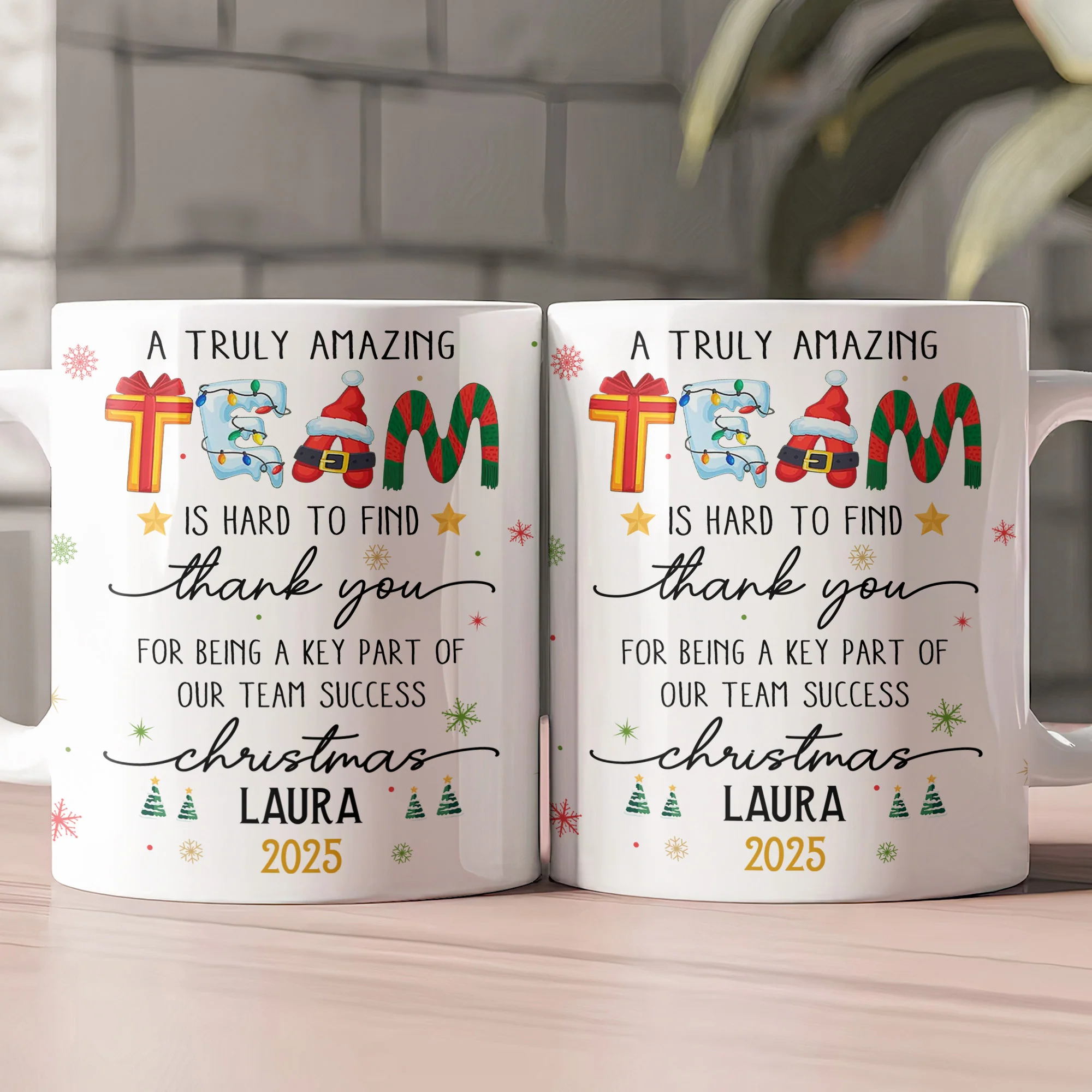 Thank You Gifts For Boss, Coworkers, Friends - A Truly Amazing Team Is Hard To Find - Personalized Mug - Image 2