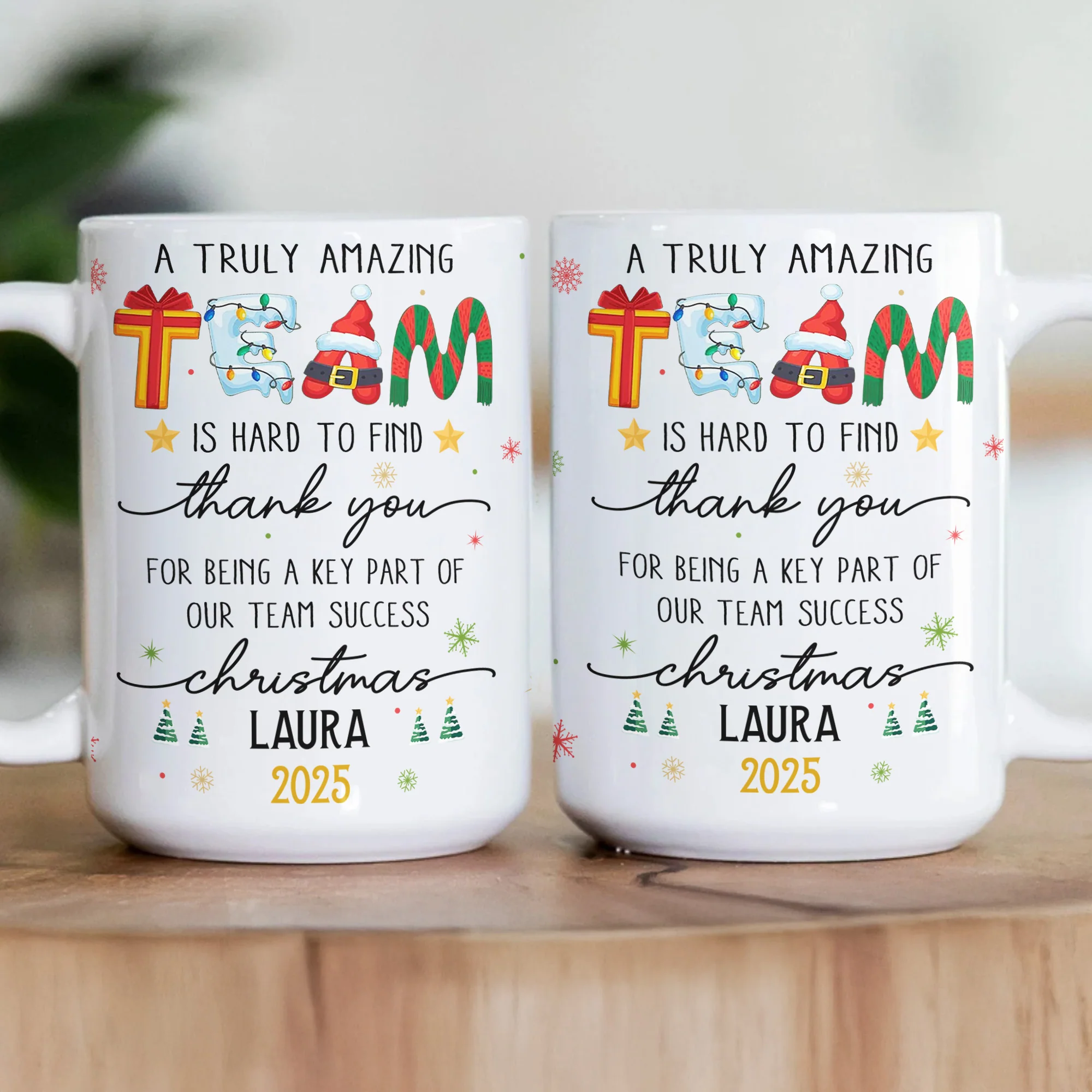 Thank You Gifts For Boss, Coworkers, Friends - A Truly Amazing Team Is Hard To Find - Personalized Mug - Image 3