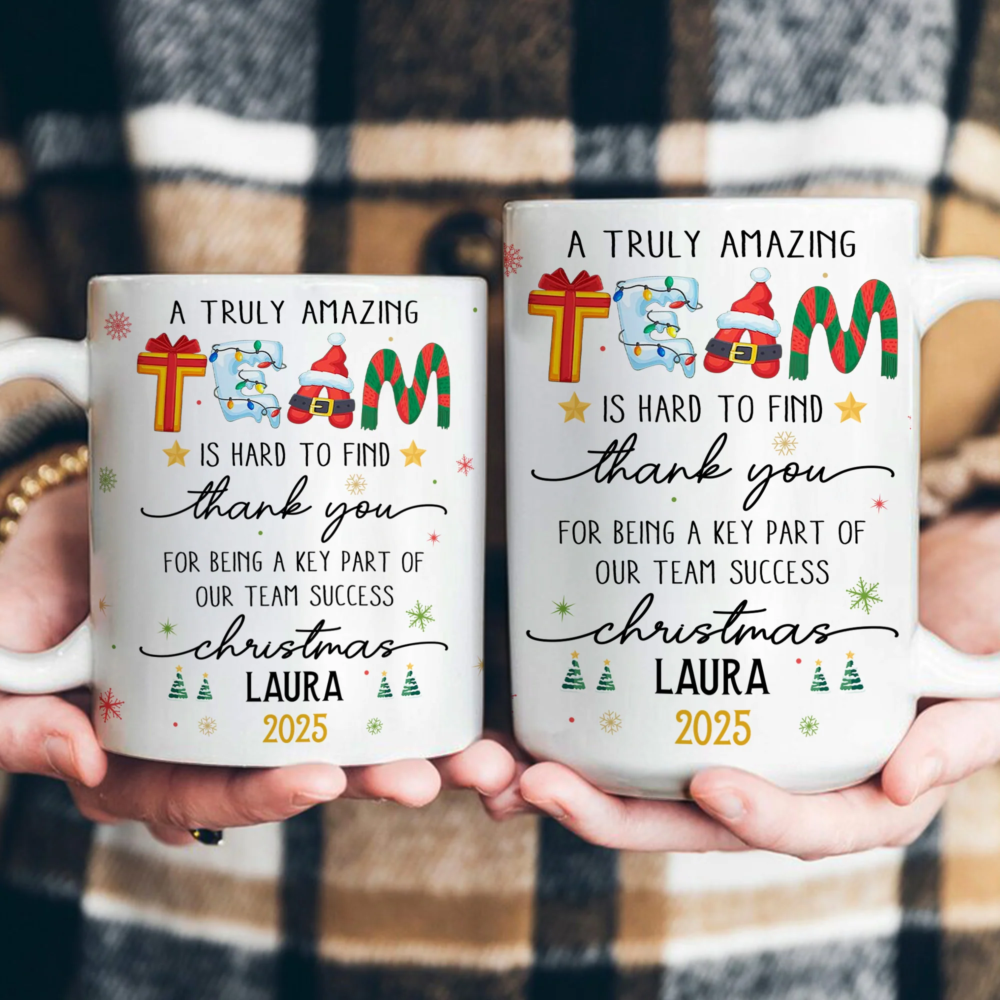 Thank You Gifts For Boss, Coworkers, Friends - A Truly Amazing Team Is Hard To Find - Personalized Mug - Image 4