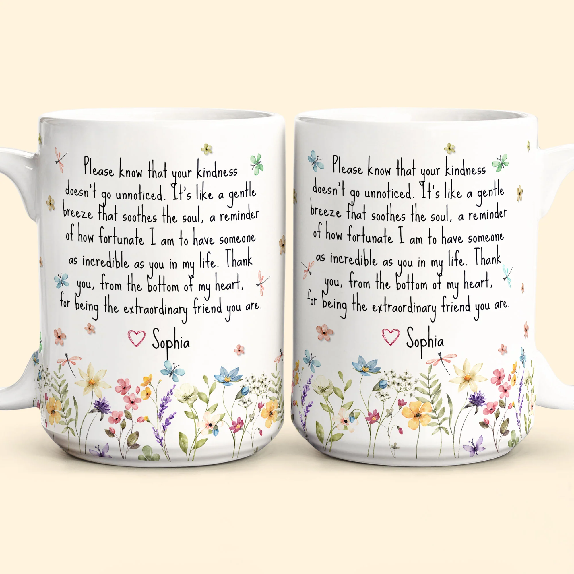 Thank You Gifts For Boss, Coworkers, Friends, Family - For Being The Extraordinary Friend - Personalized Mug - Image 5