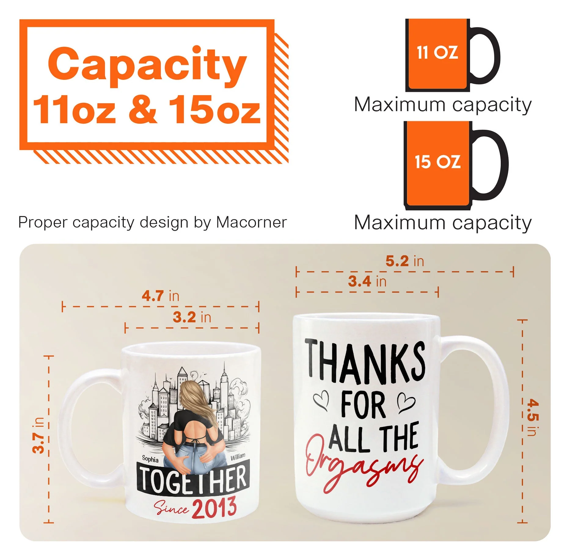 Thanks For All The Orgasms - Personalized Mug - Image 10