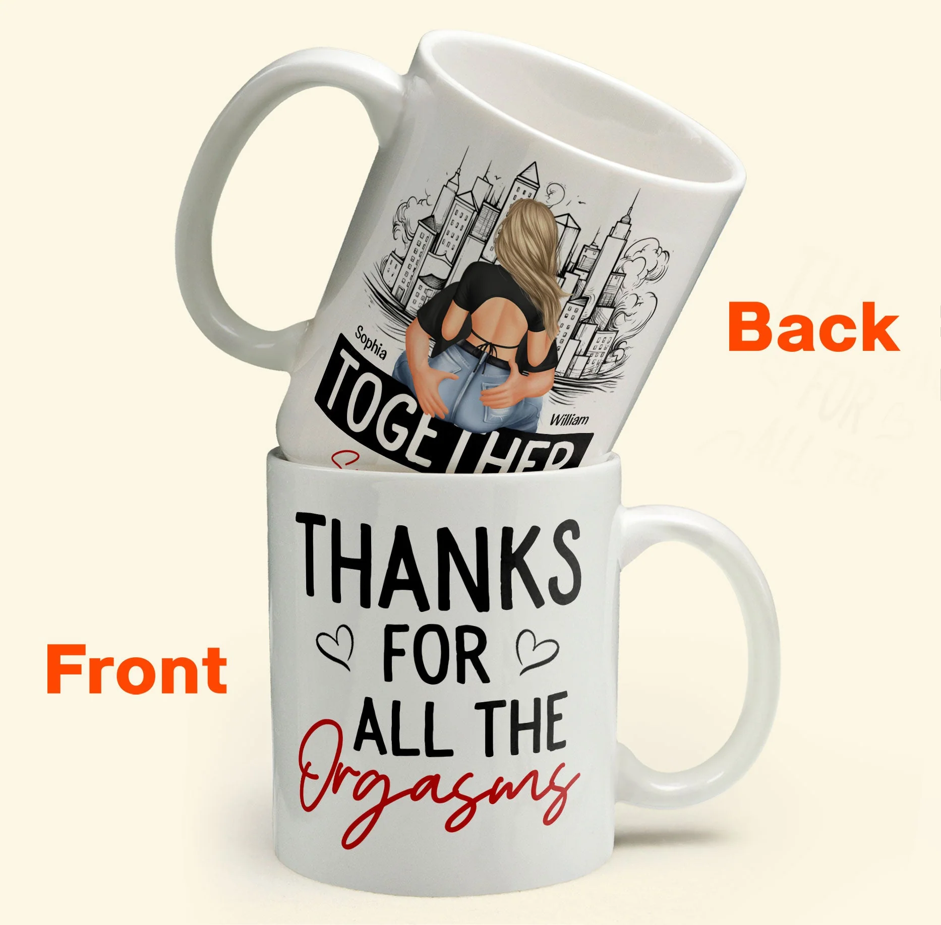 Thanks For All The Orgasms - Personalized Mug - Image 4