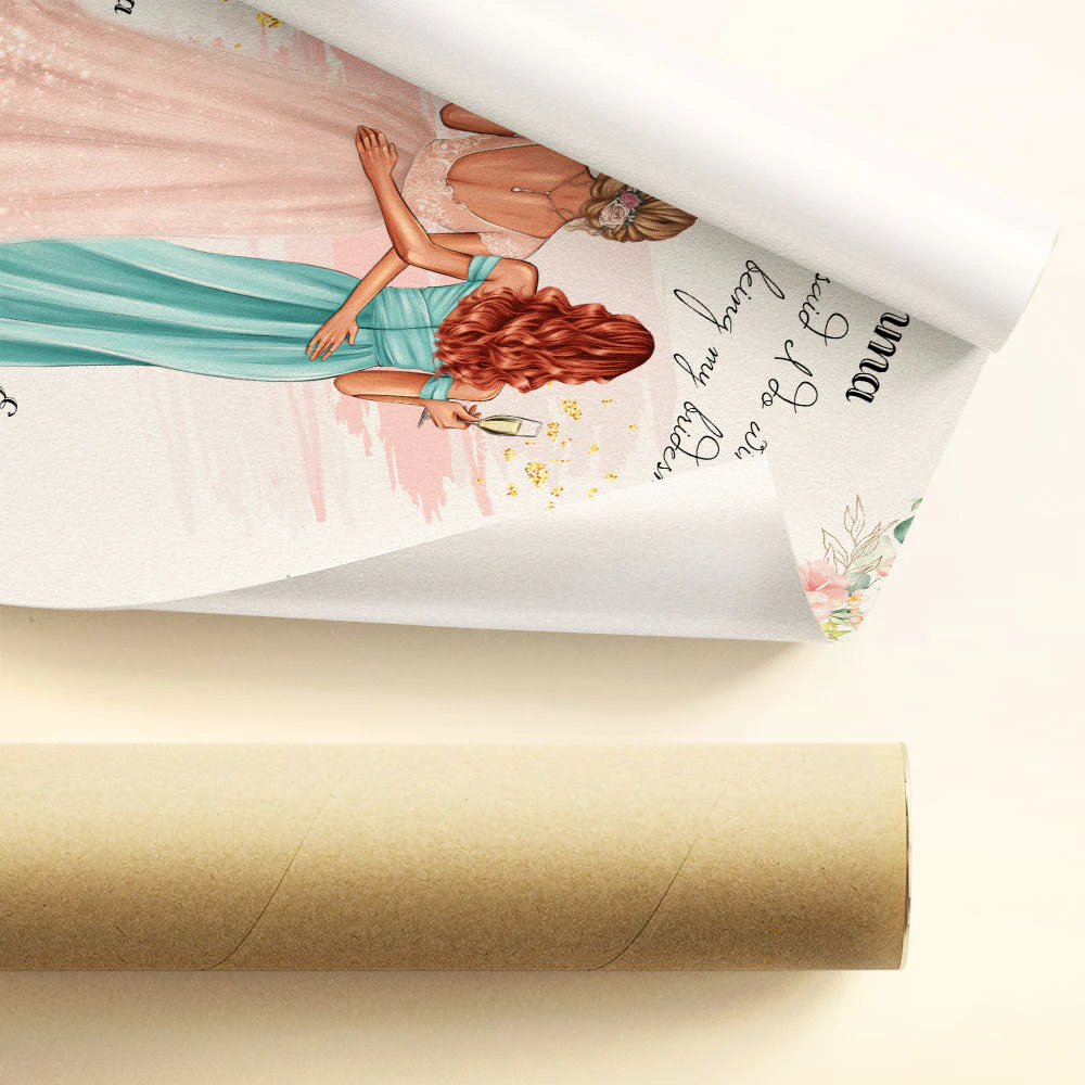 Thanks For Being My Bridesmaid - Personalized Poster - Image 4
