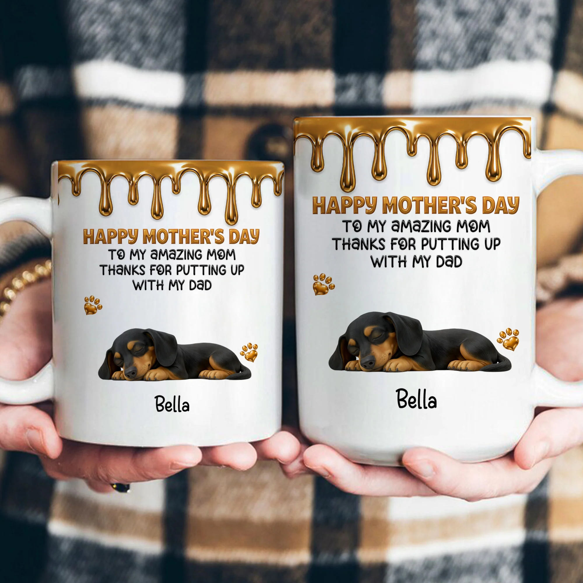 Thanks For Putting Up With My Dad - Personalized Mug - Image 4
