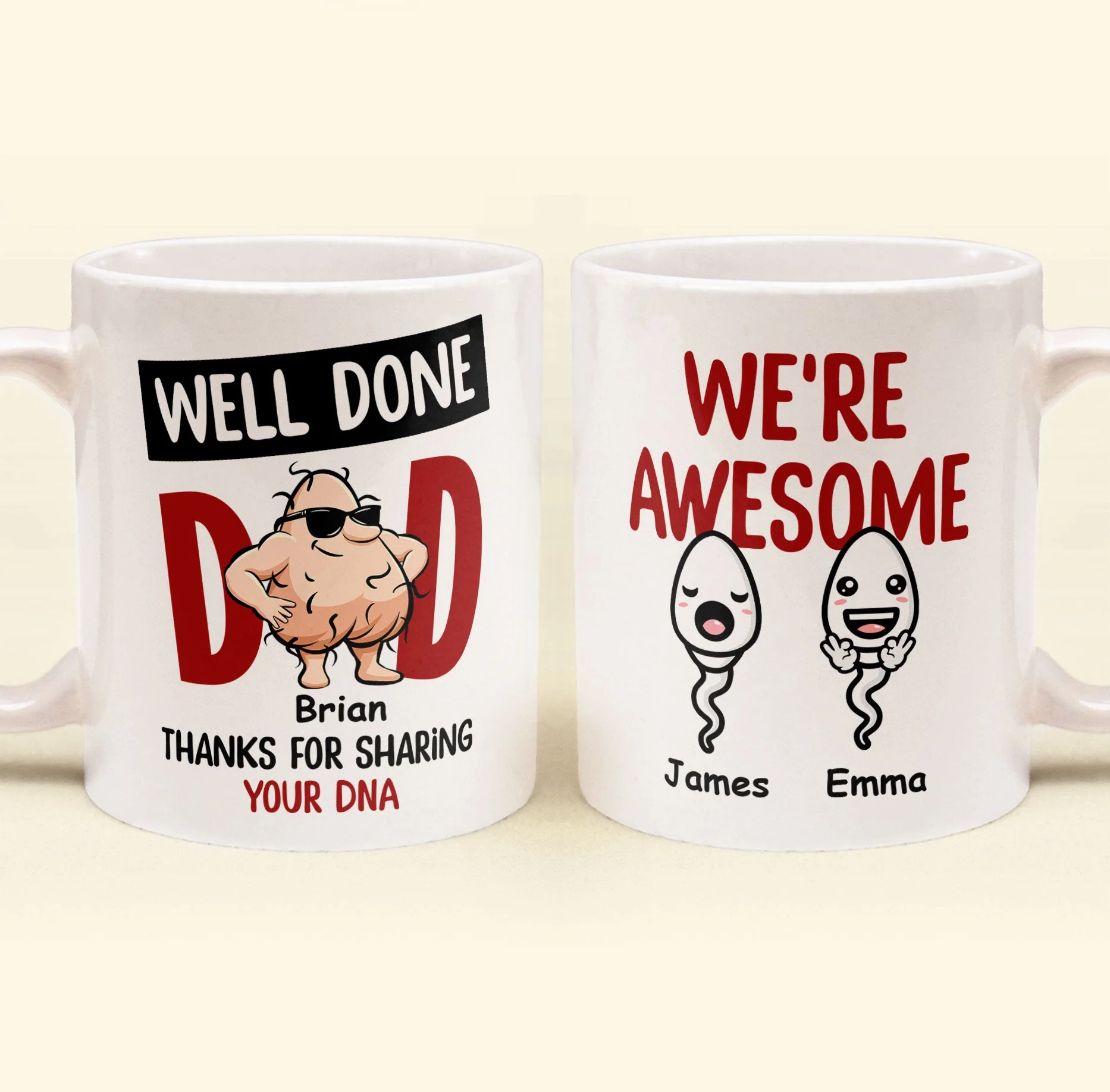 Thanks For Sharing Your DNA - Personalized Mug - Image 2