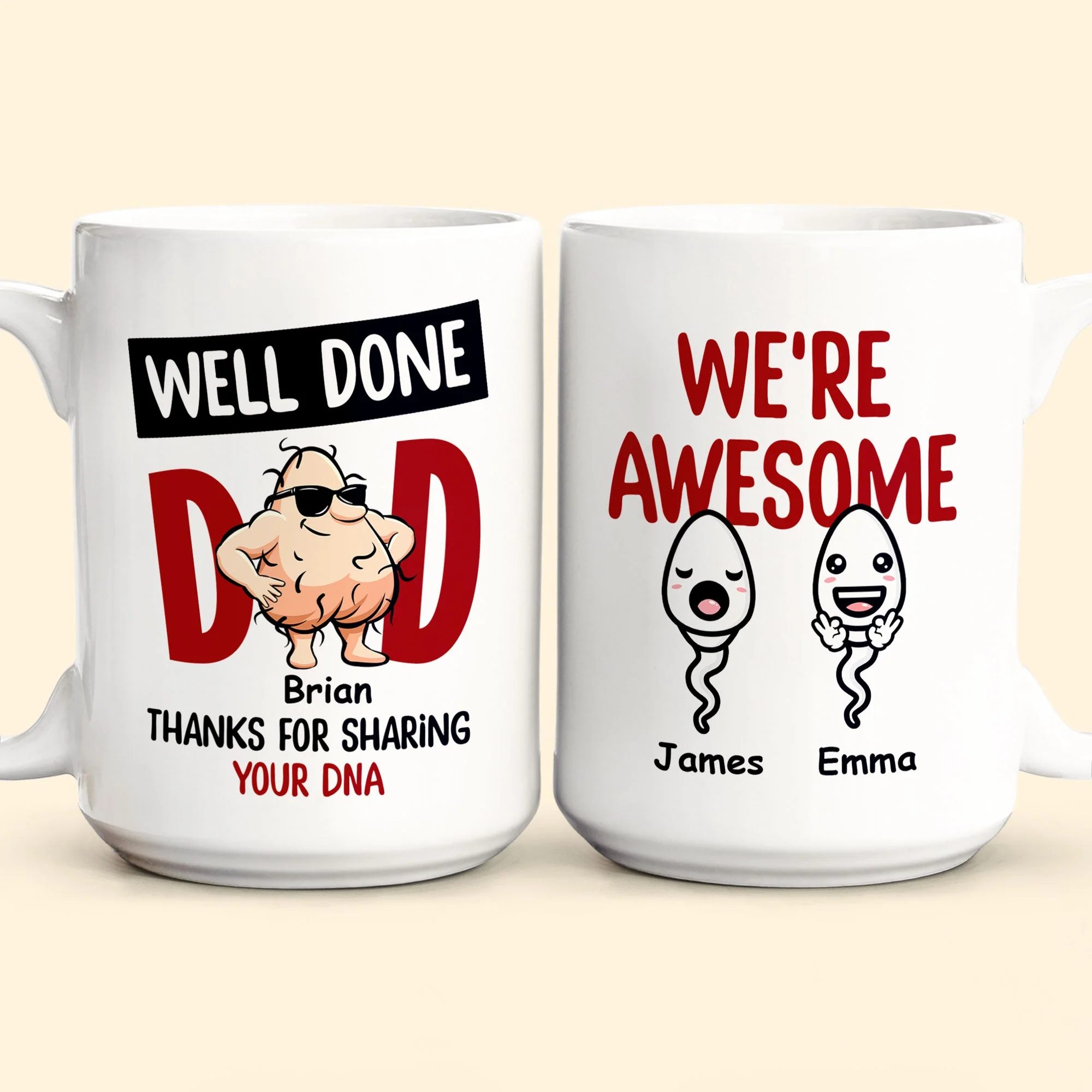 Thanks For Sharing Your DNA - Personalized Mug - Image 4