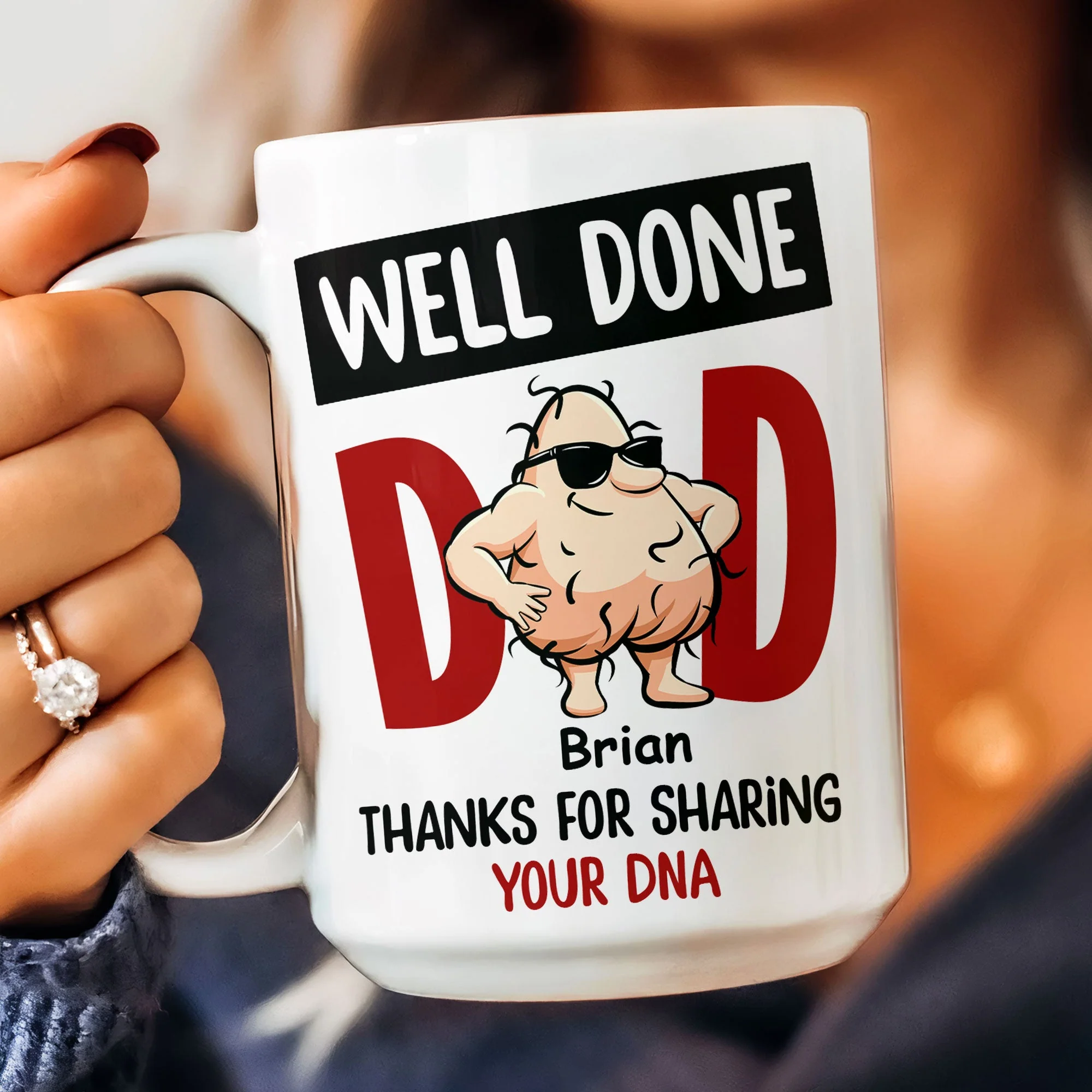 Thanks For Sharing Your DNA - Personalized Mug - Image 6