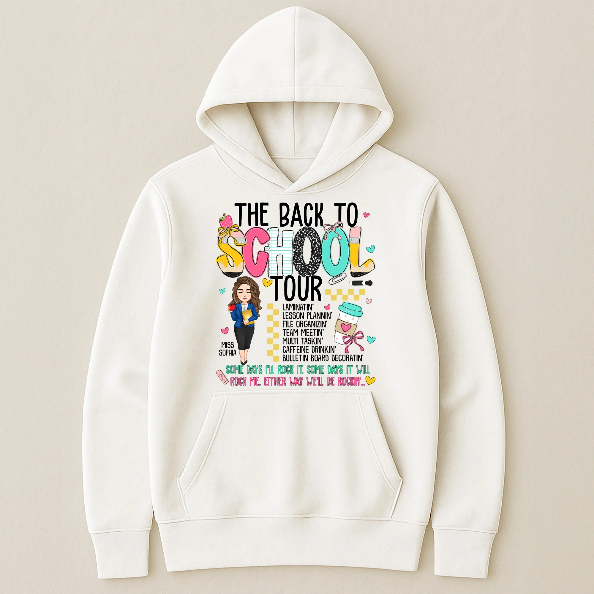 The Back To School Tour Teacher Custom Gift - Personalized Shirt - Image 5