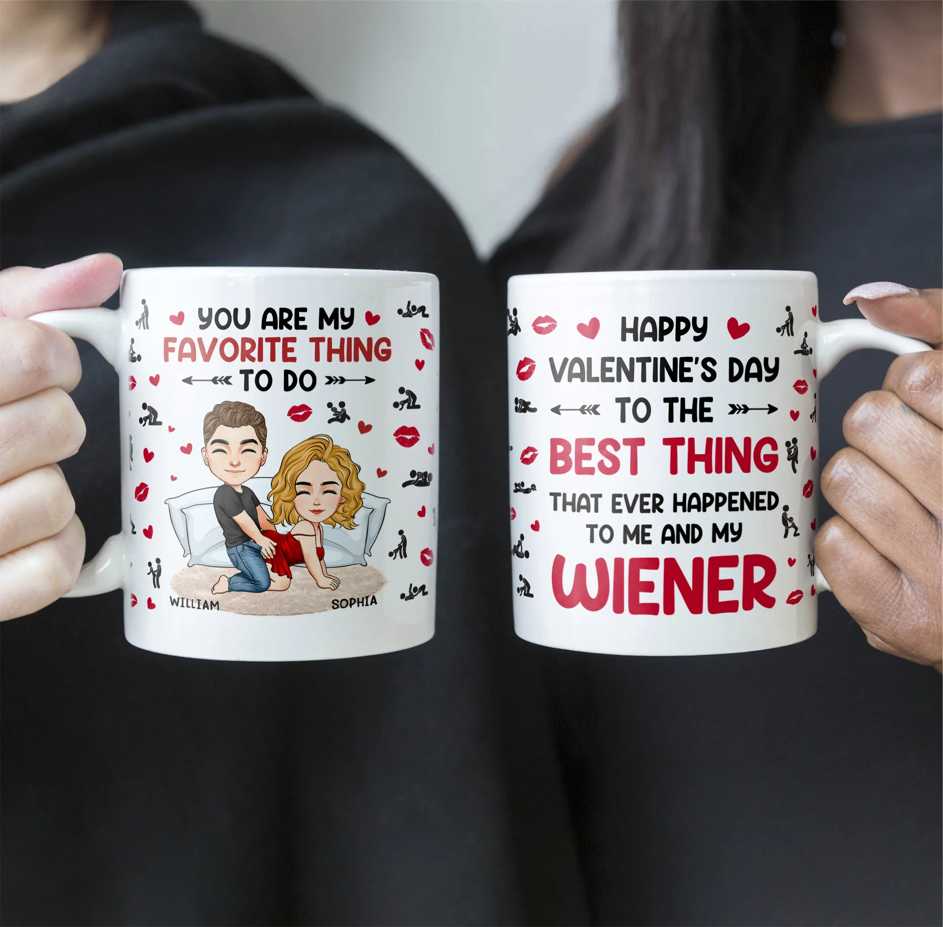 The Best Thing That Ever Happened To Me And My Wiener - Personalized Mug - Image 3