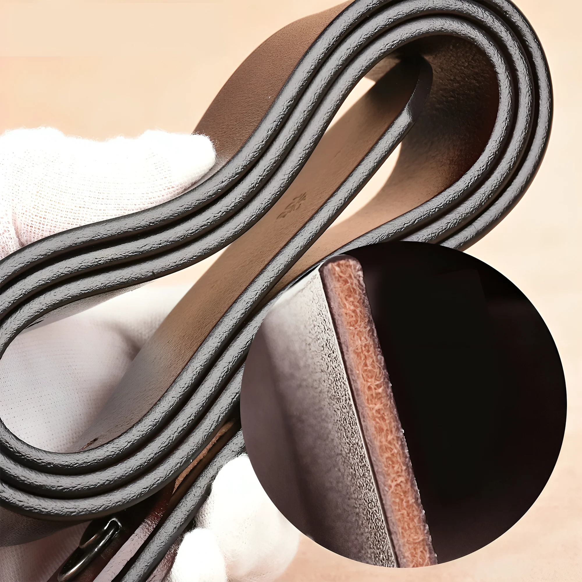 The Best Thing That Ever Happened To Me And My Wiener - Personalized Women Leather Belt - Image 4