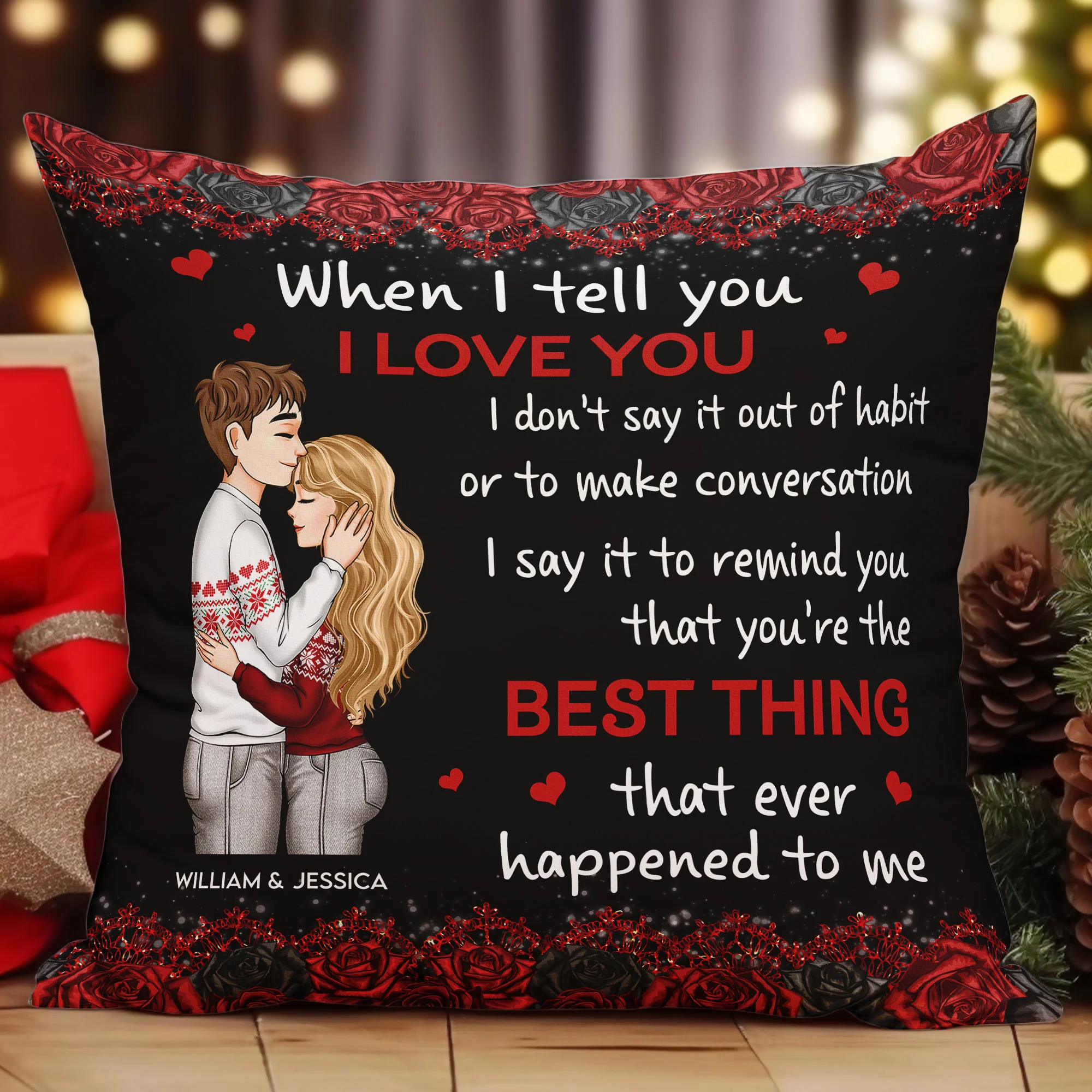 The Best Thing That Happened To Me - Personalized Pillow (Insert Included) - Image 4
