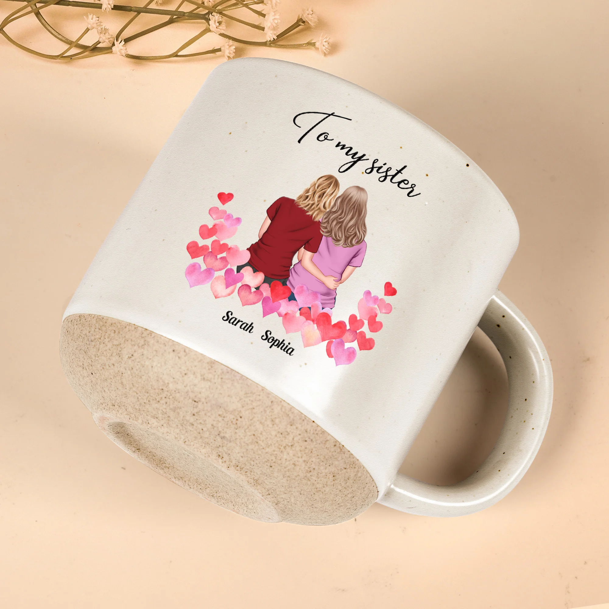 The Bond Between Us Will Always Be Strong - Personalized Pottery Mug - Image 5