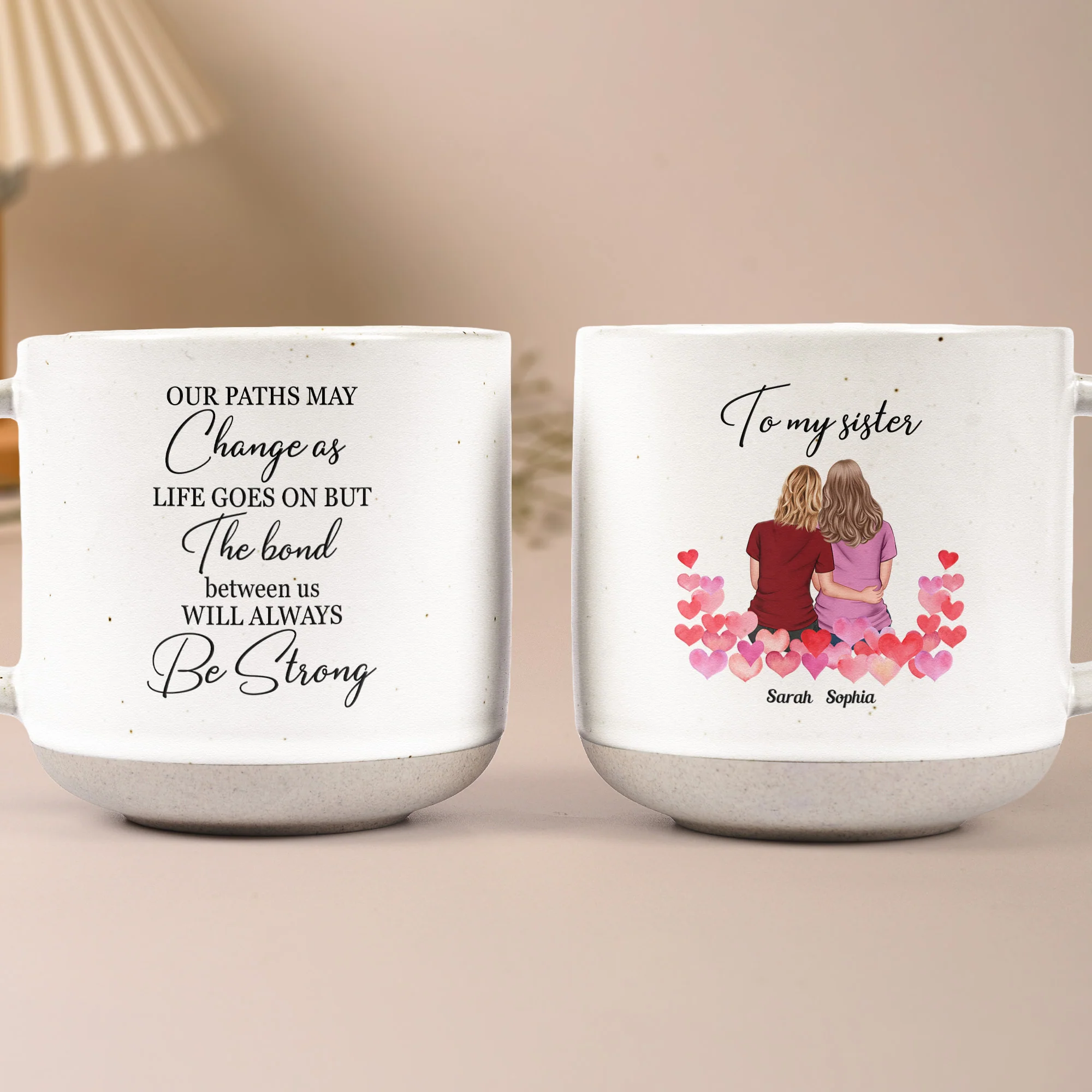 The Bond Between Us Will Always Be Strong - Personalized Pottery Mug - Image 6