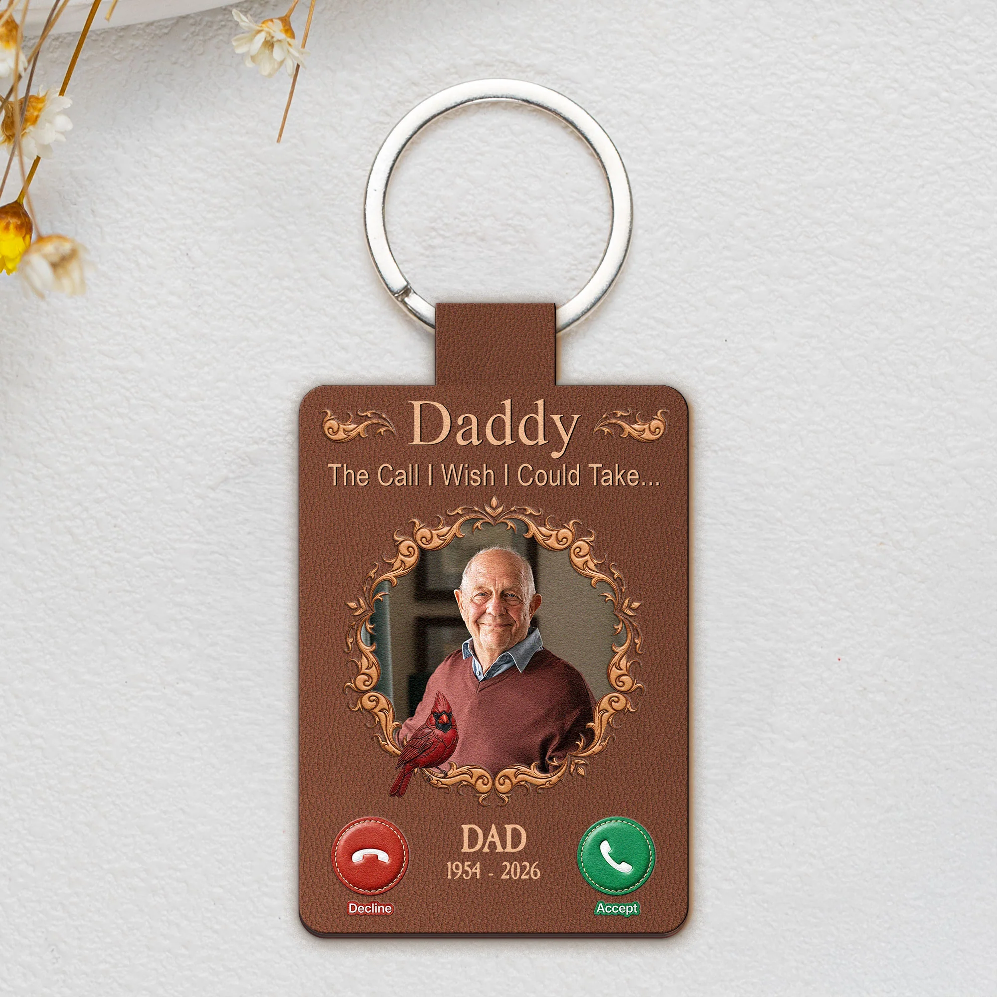 The Call I Wish I Could Take... Memorial Gifts - Personalized Keychain - Image 2