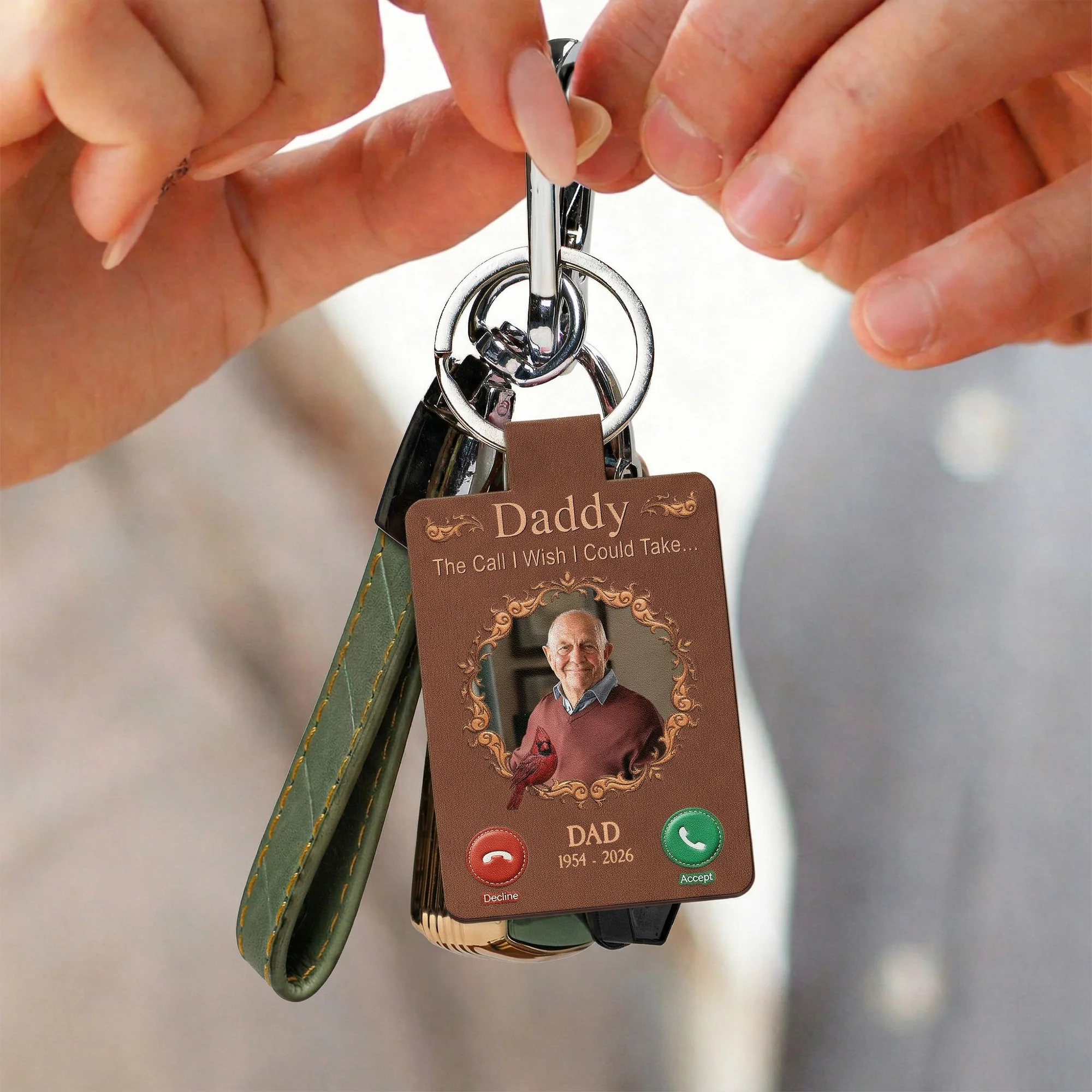 The Call I Wish I Could Take... Memorial Gifts - Personalized Keychain - Image 4