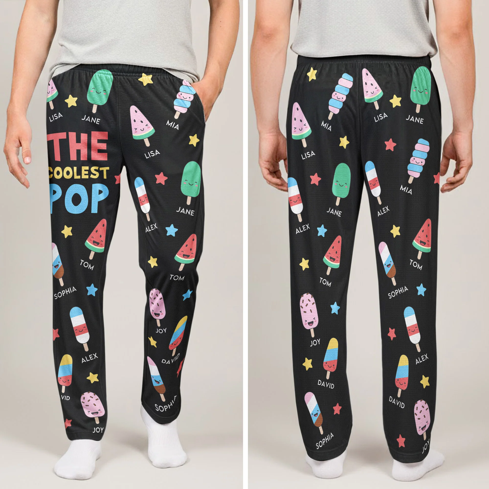 The Coolest Pop - Personalized Lounge Pants - Image 3