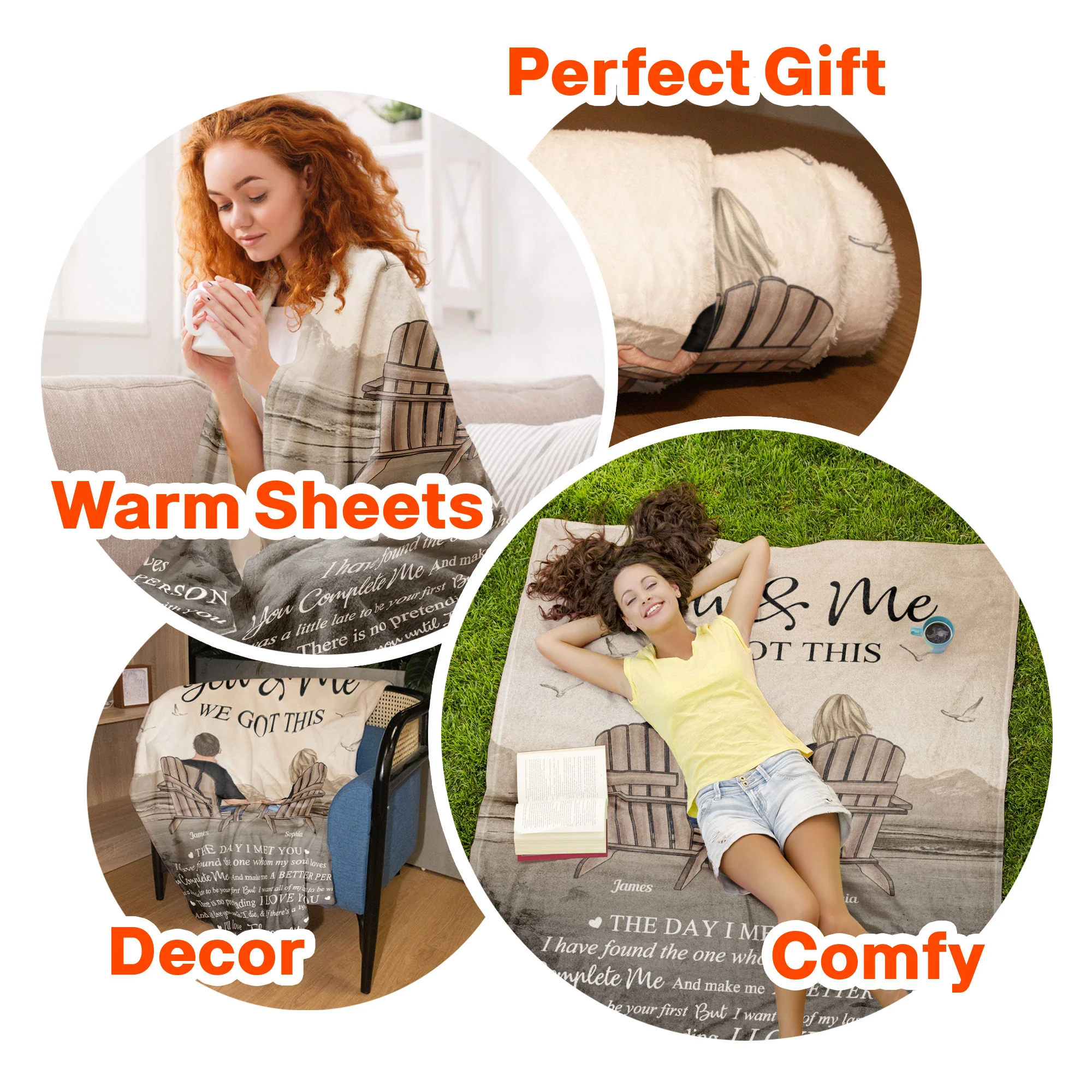 The Day I Met You Couples - Personalized Blanket - Image 8