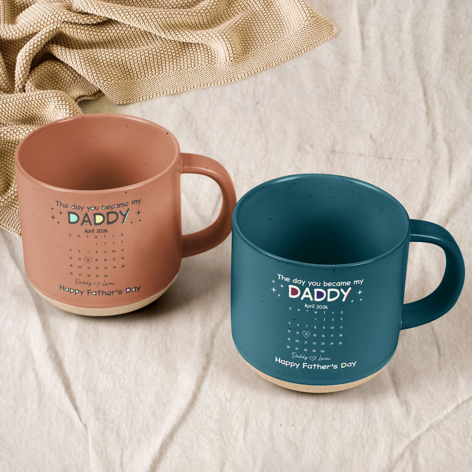 The Day You Became My Daddy - Personalized Mug - Image 3