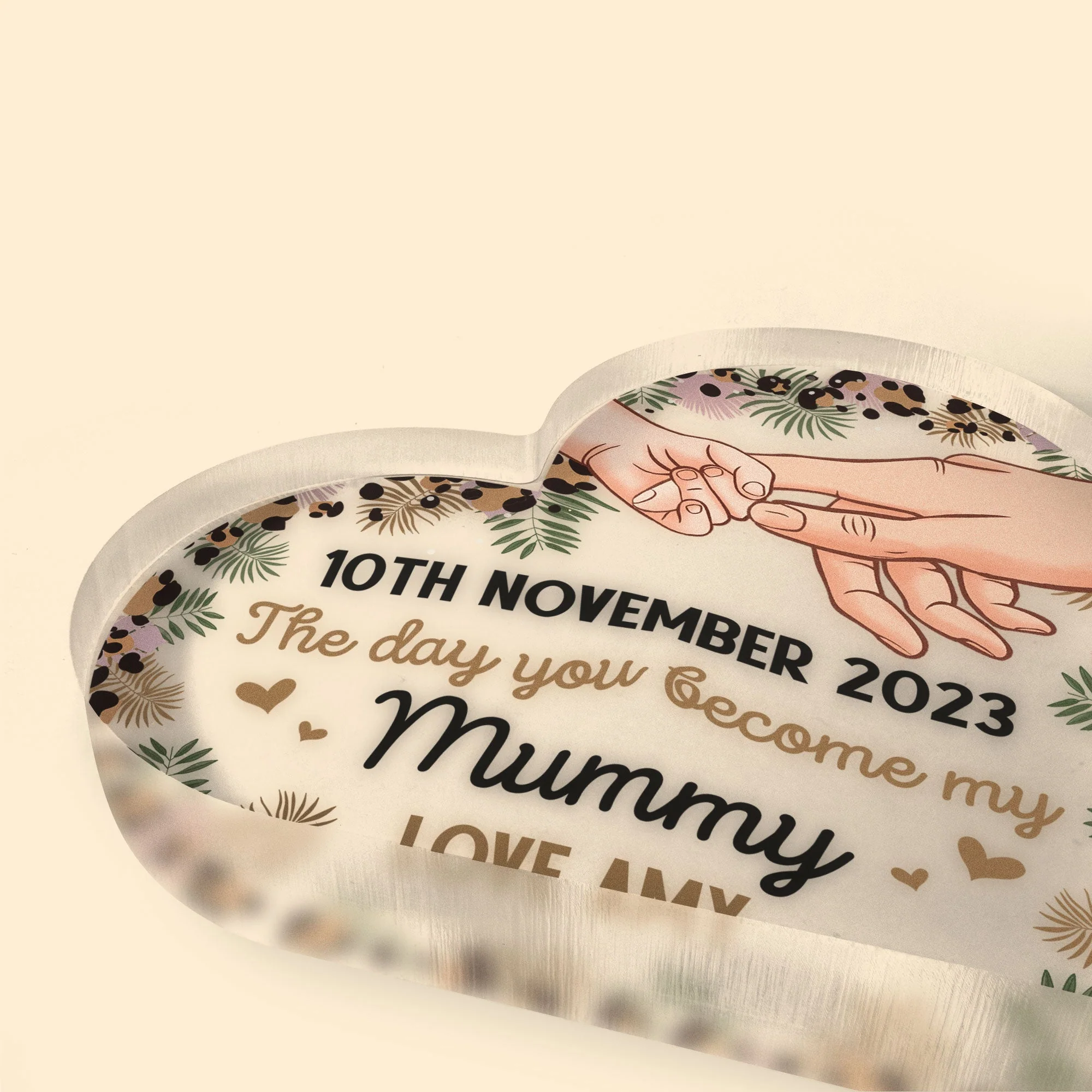 The Day You Became My Mummy - Personalized Acrylic Plaque - Image 7